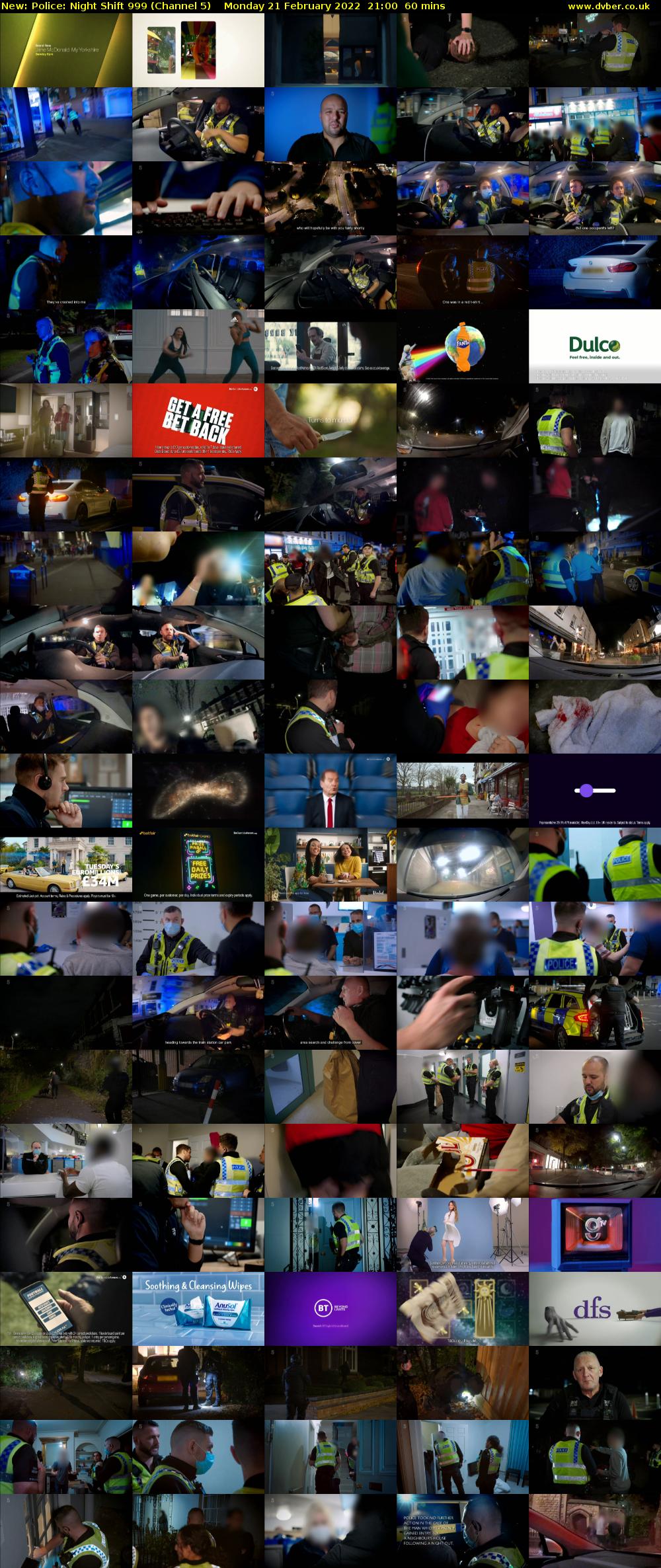 Police: Night Shift 999 (Channel 5) Monday 21 February 2022 21:00 - 22:00