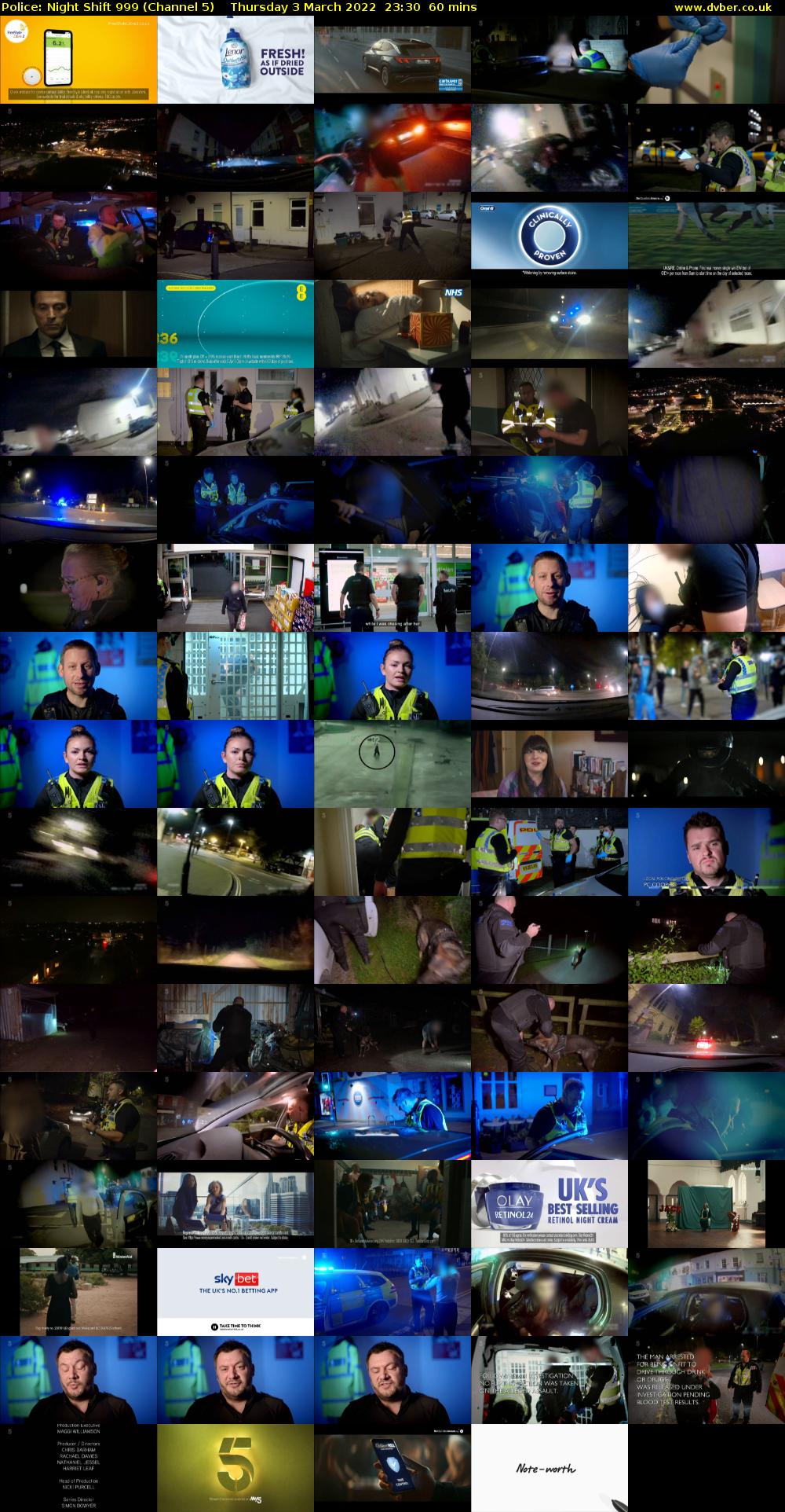 Police: Night Shift 999 (Channel 5) Thursday 3 March 2022 23:30 - 00:30