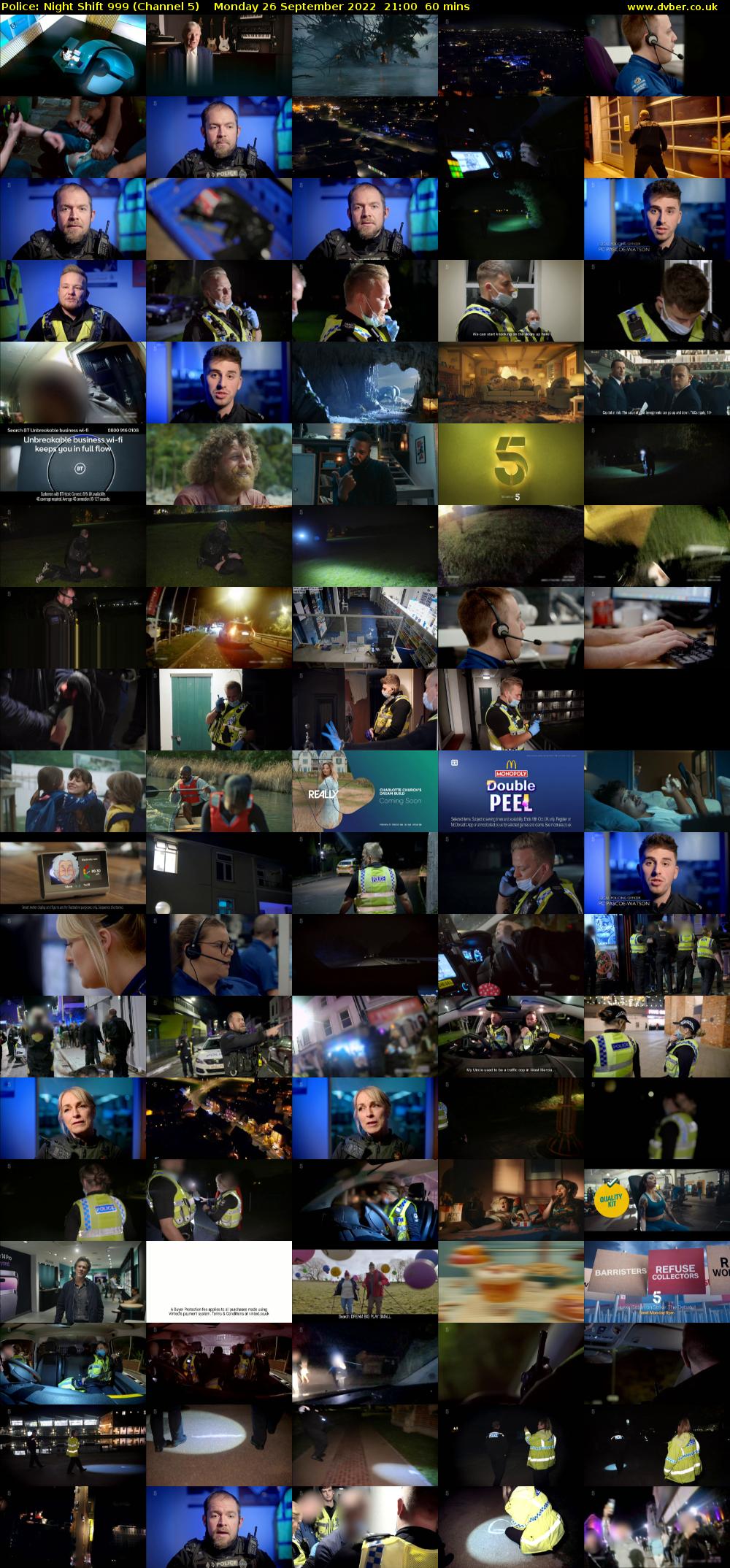 Police: Night Shift 999 (Channel 5) Monday 26 September 2022 21:00 - 22:00