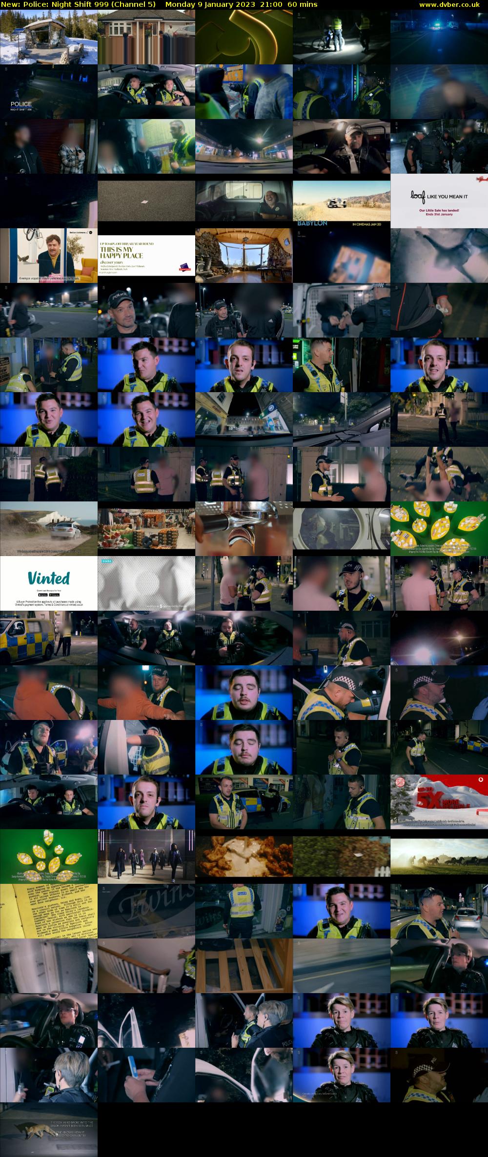 Police: Night Shift 999 (Channel 5) Monday 9 January 2023 21:00 - 22:00