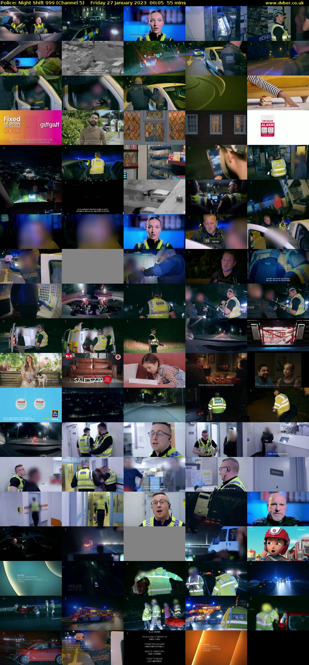 Police: Night Shift 999 (Channel 5) Friday 27 January 2023 00:05 - 01:00