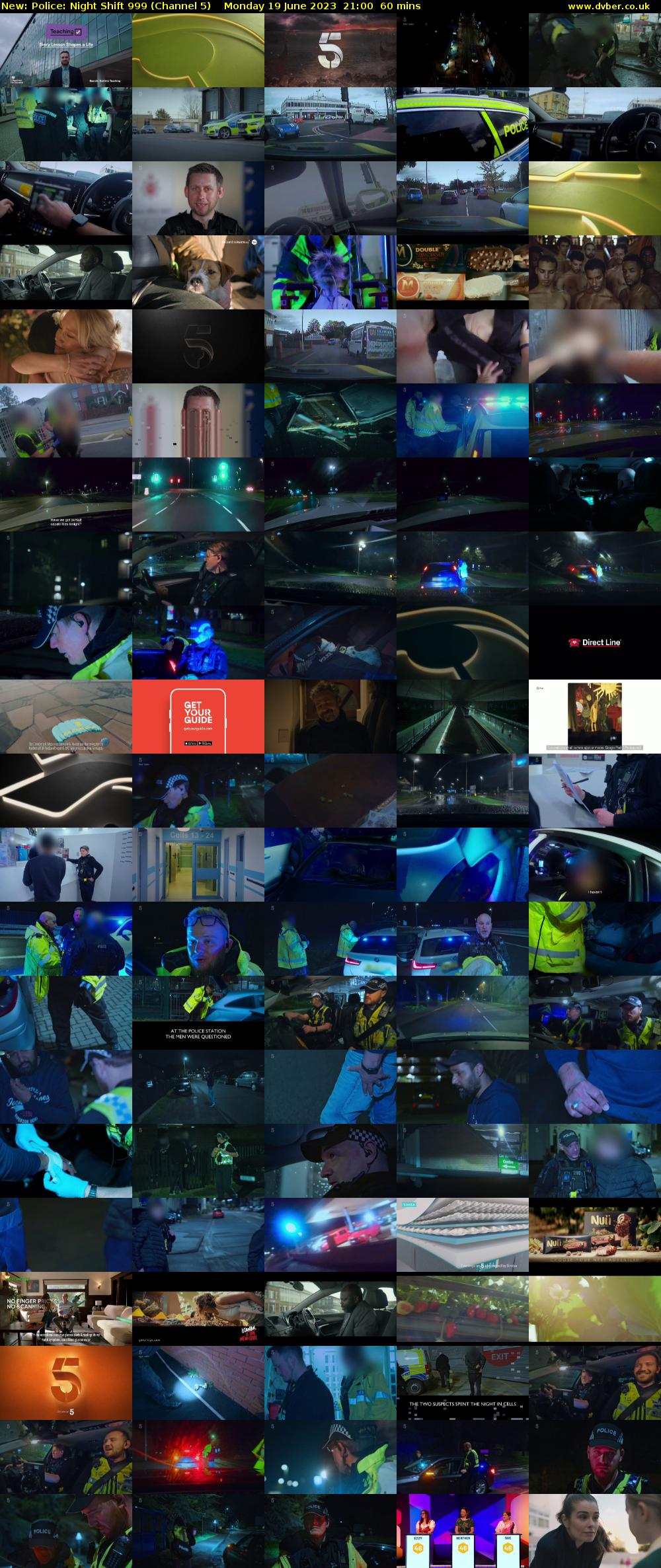 Police: Night Shift 999 (Channel 5) Monday 19 June 2023 21:00 - 22:00