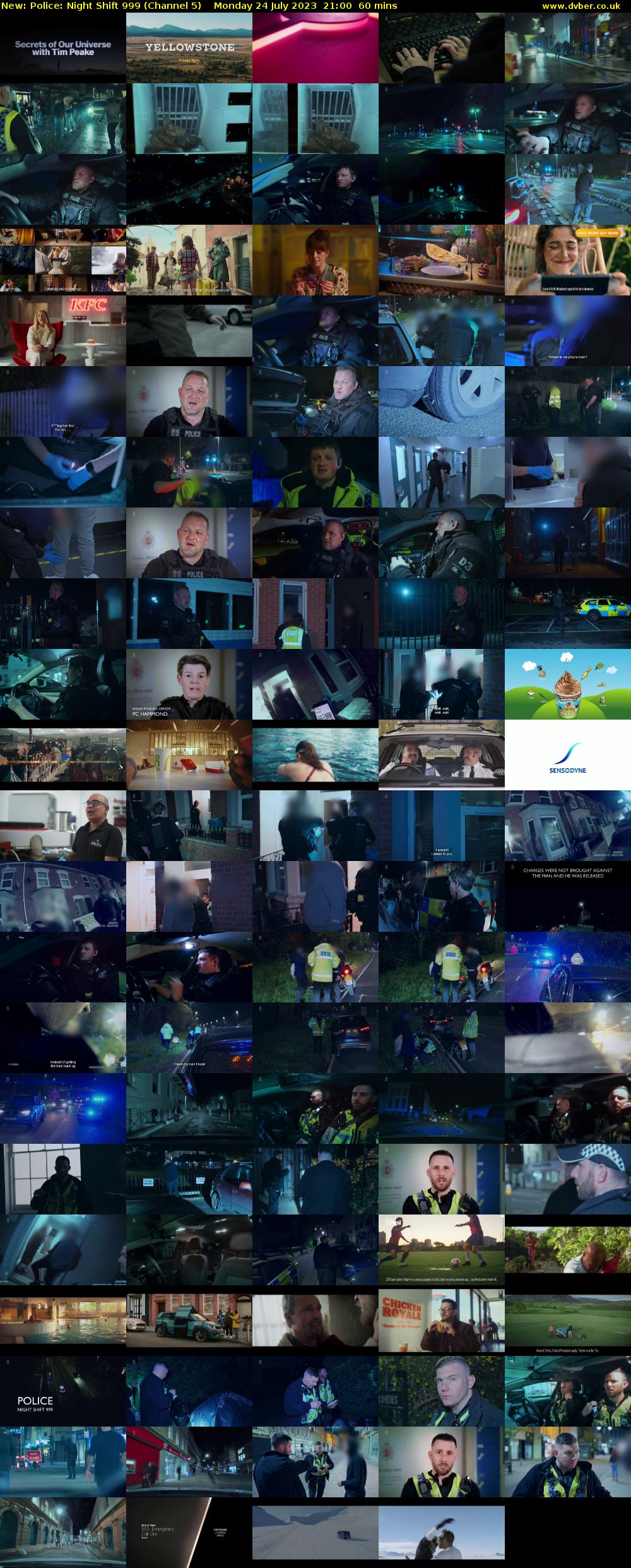 Police: Night Shift 999 (Channel 5) Monday 24 July 2023 21:00 - 22:00