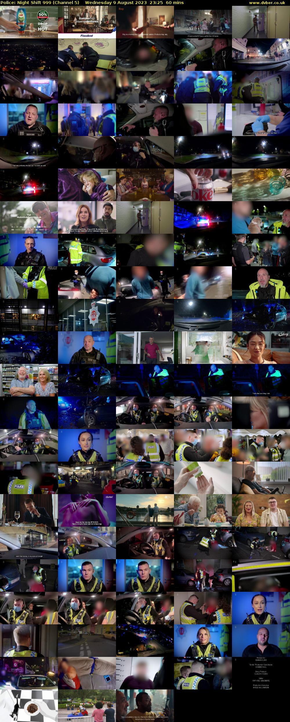 Police: Night Shift 999 (Channel 5) Wednesday 9 August 2023 23:25 - 00:25