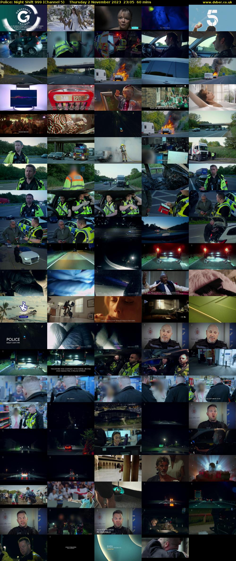 Police: Night Shift 999 (Channel 5) Thursday 2 November 2023 23:05 - 00:05