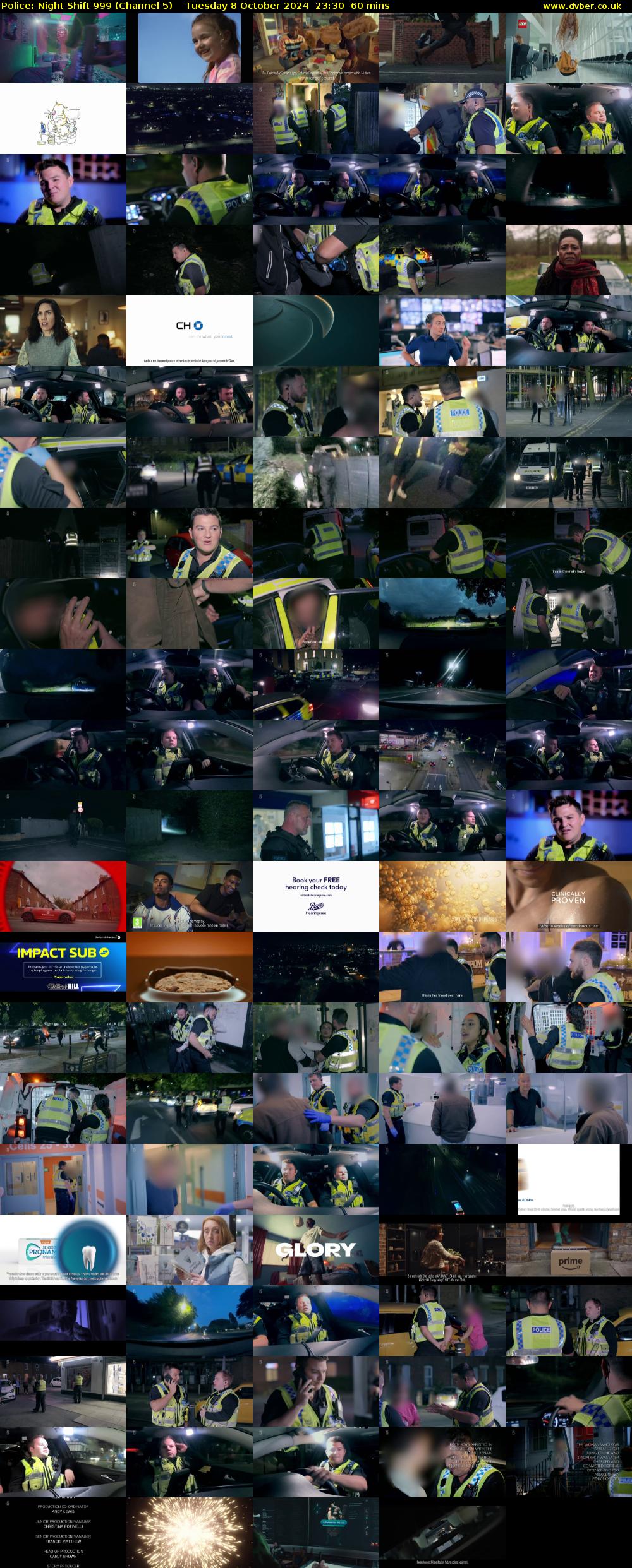 Police: Night Shift 999 (Channel 5) Tuesday 8 October 2024 23:30 - 00:30
