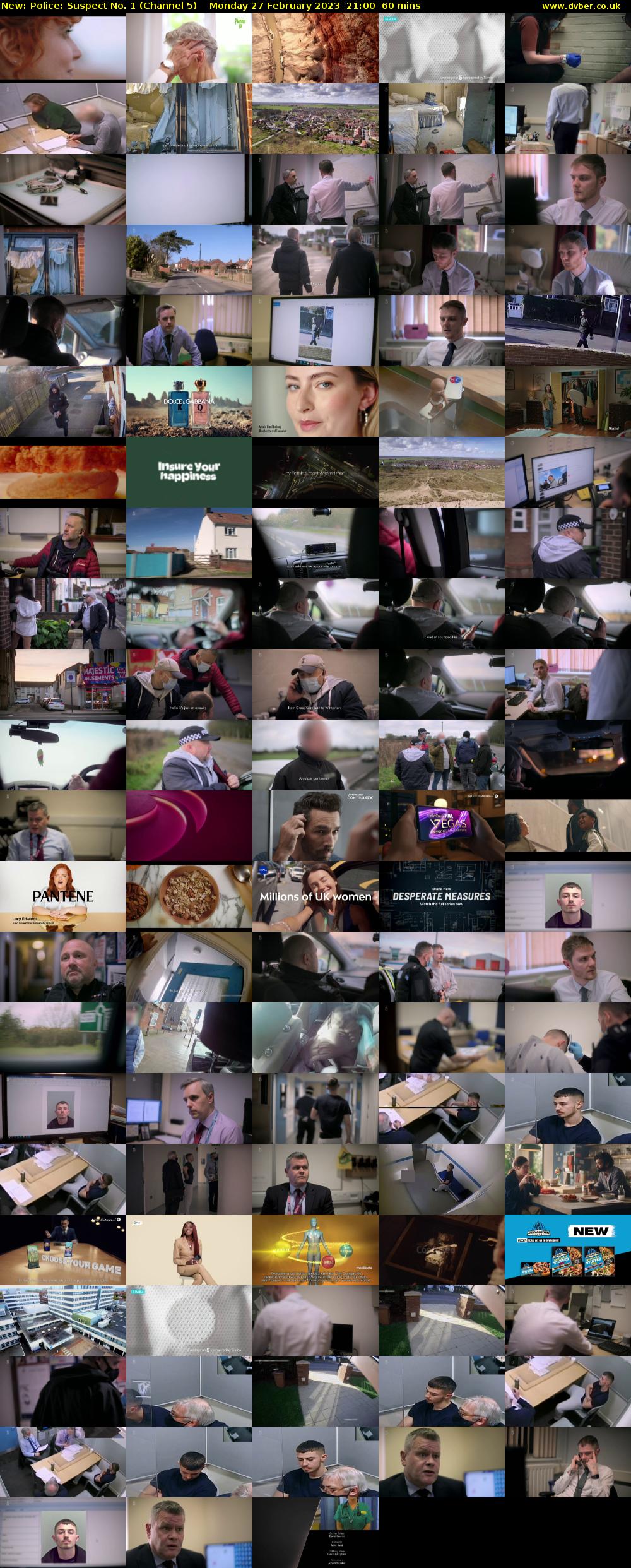 Police: Suspect No. 1 (Channel 5) Monday 27 February 2023 21:00 - 22:00