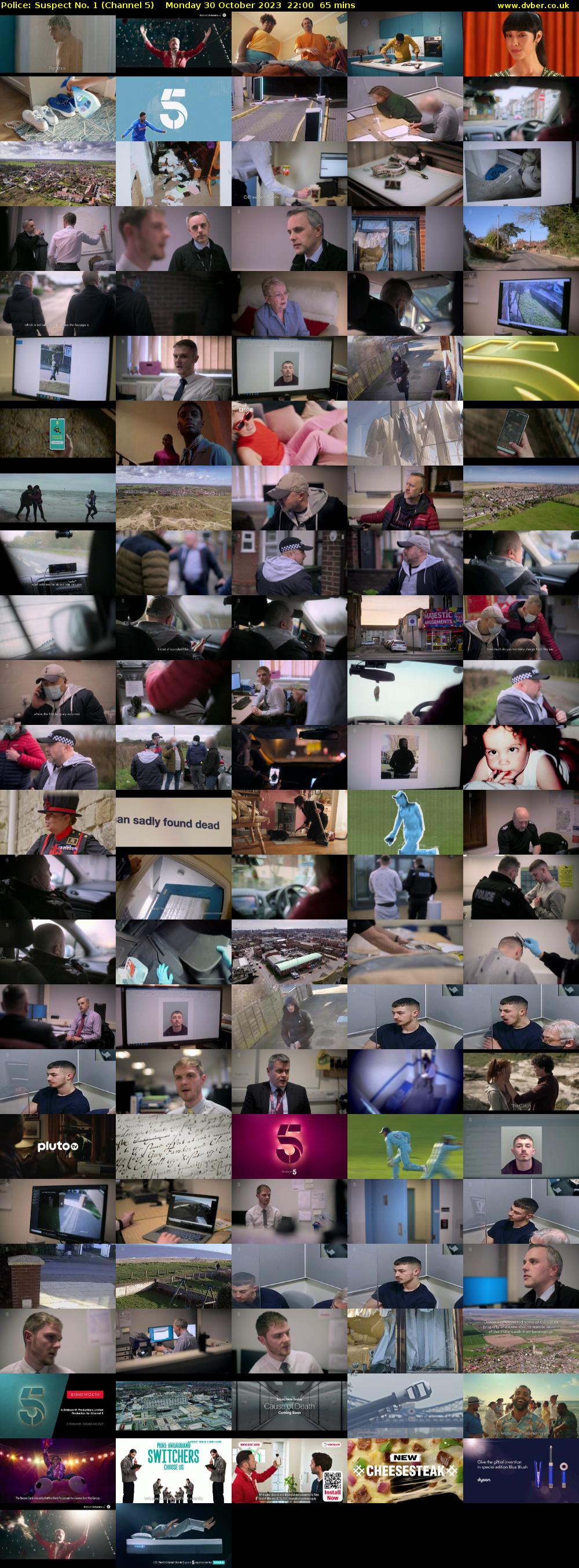 Police: Suspect No. 1 (Channel 5) Monday 30 October 2023 22:00 - 23:05