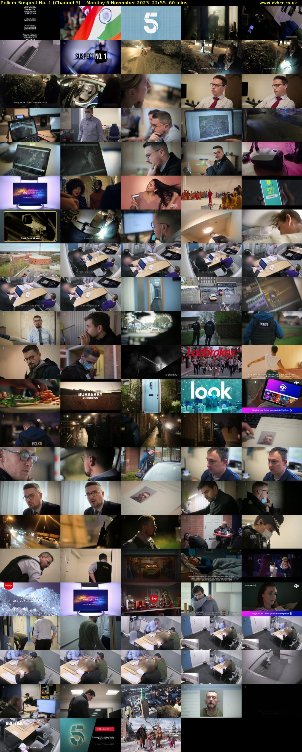 Police: Suspect No. 1 (Channel 5) Monday 6 November 2023 22:55 - 23:55