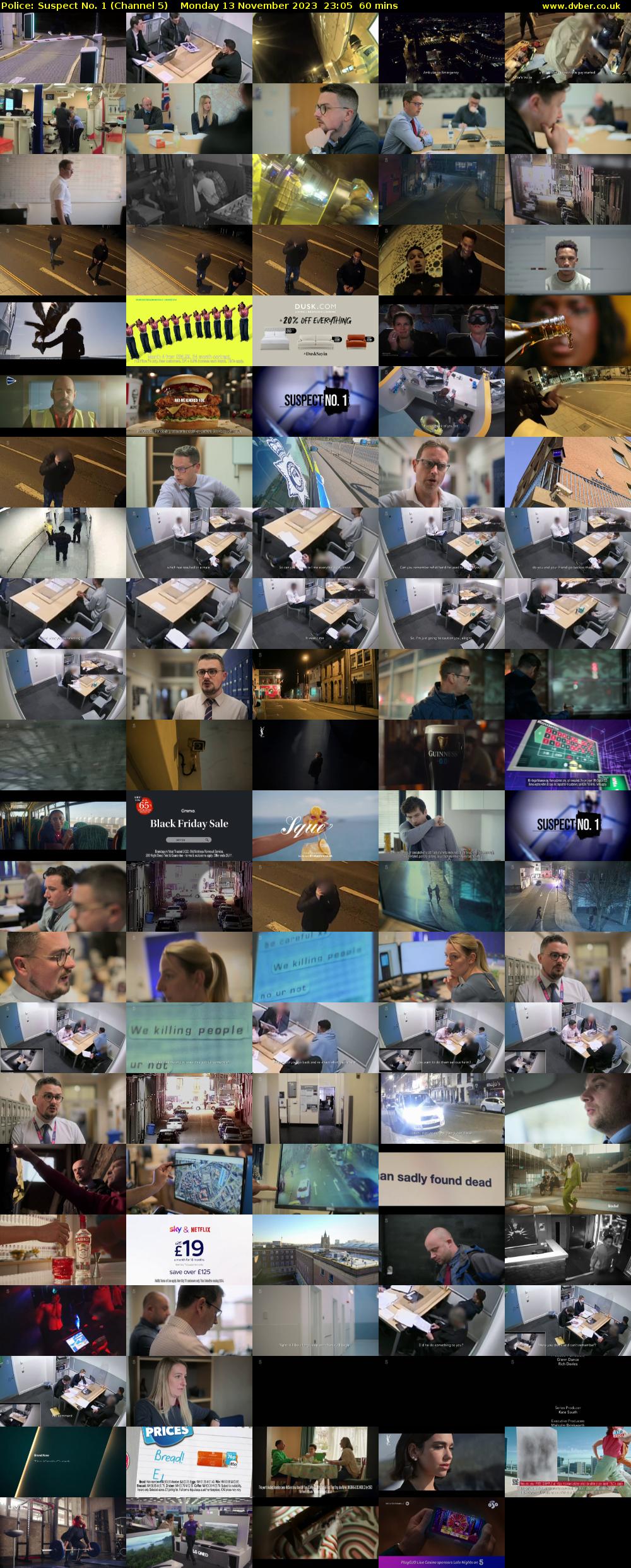Police: Suspect No. 1 (Channel 5) Monday 13 November 2023 23:05 - 00:05