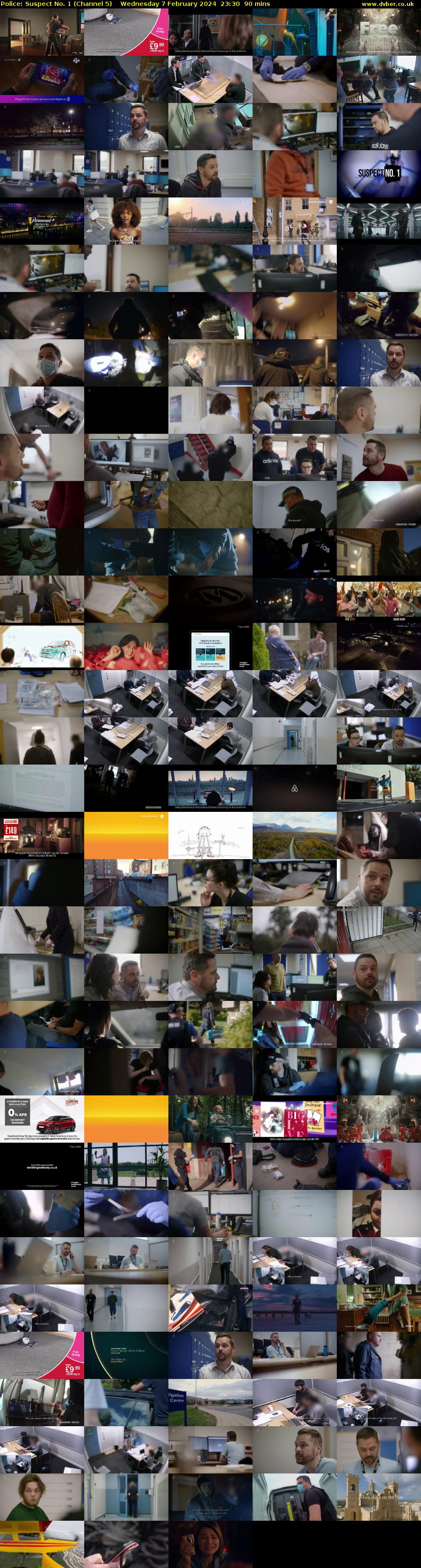 Police: Suspect No. 1 (Channel 5) Wednesday 7 February 2024 23:30 - 01:00