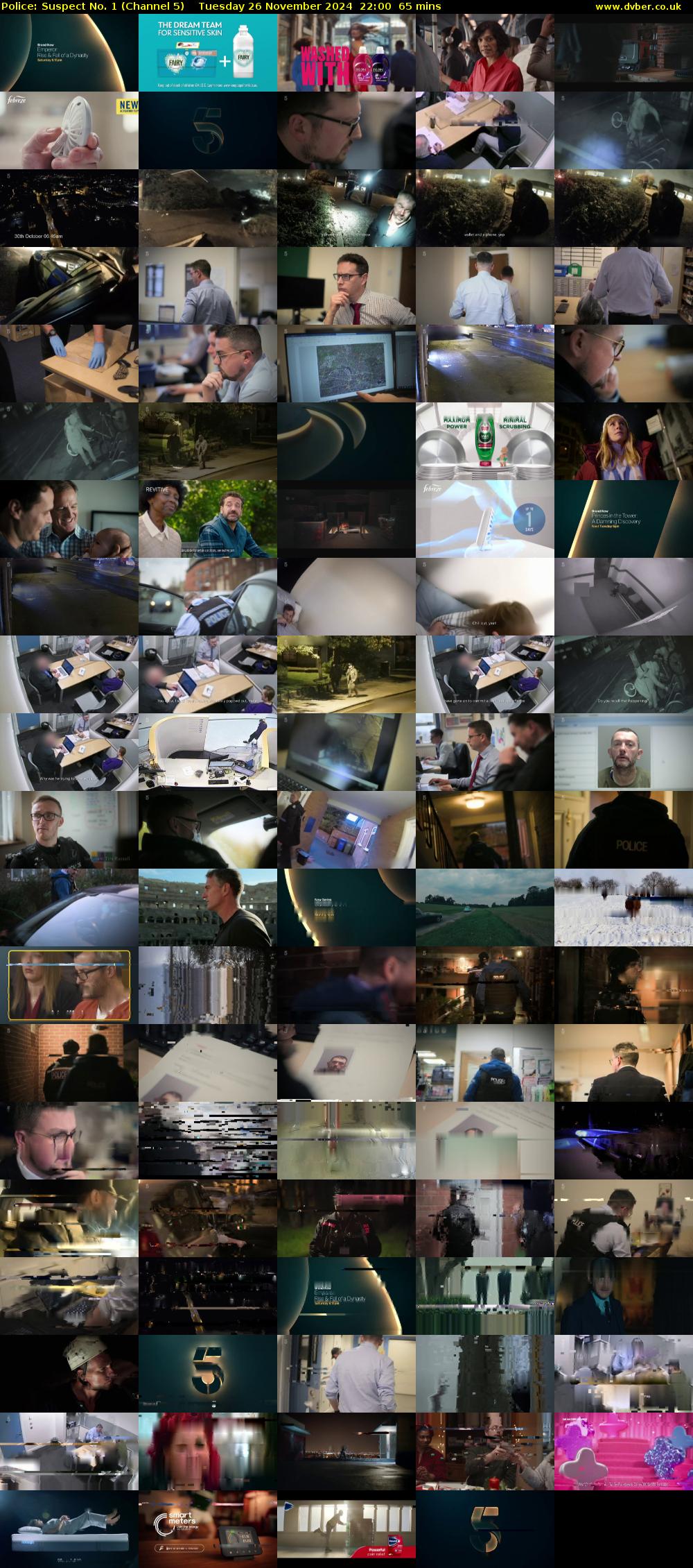 Police: Suspect No. 1 (Channel 5) Tuesday 26 November 2024 22:00 - 23:05