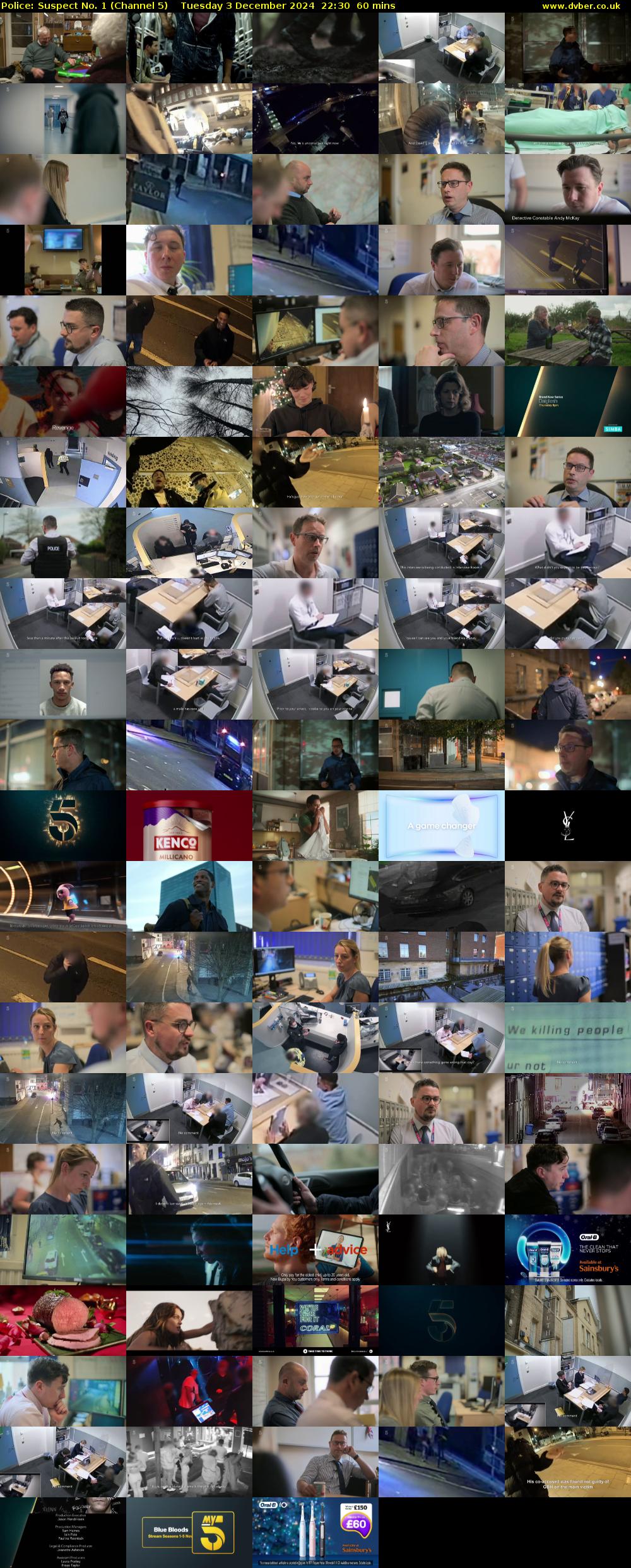 Police: Suspect No. 1 (Channel 5) Tuesday 3 December 2024 22:30 - 23:30