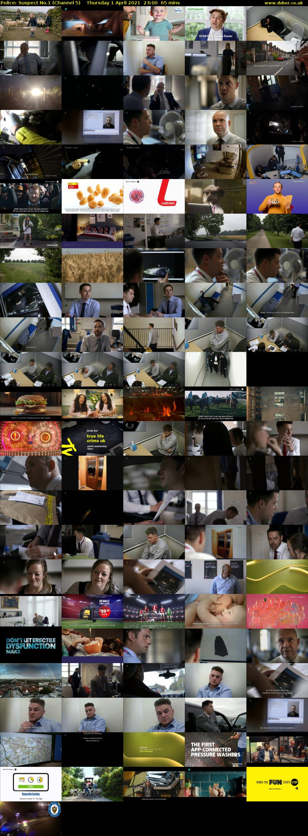 Police: Suspect No.1 (Channel 5) Thursday 1 April 2021 23:00 - 00:05