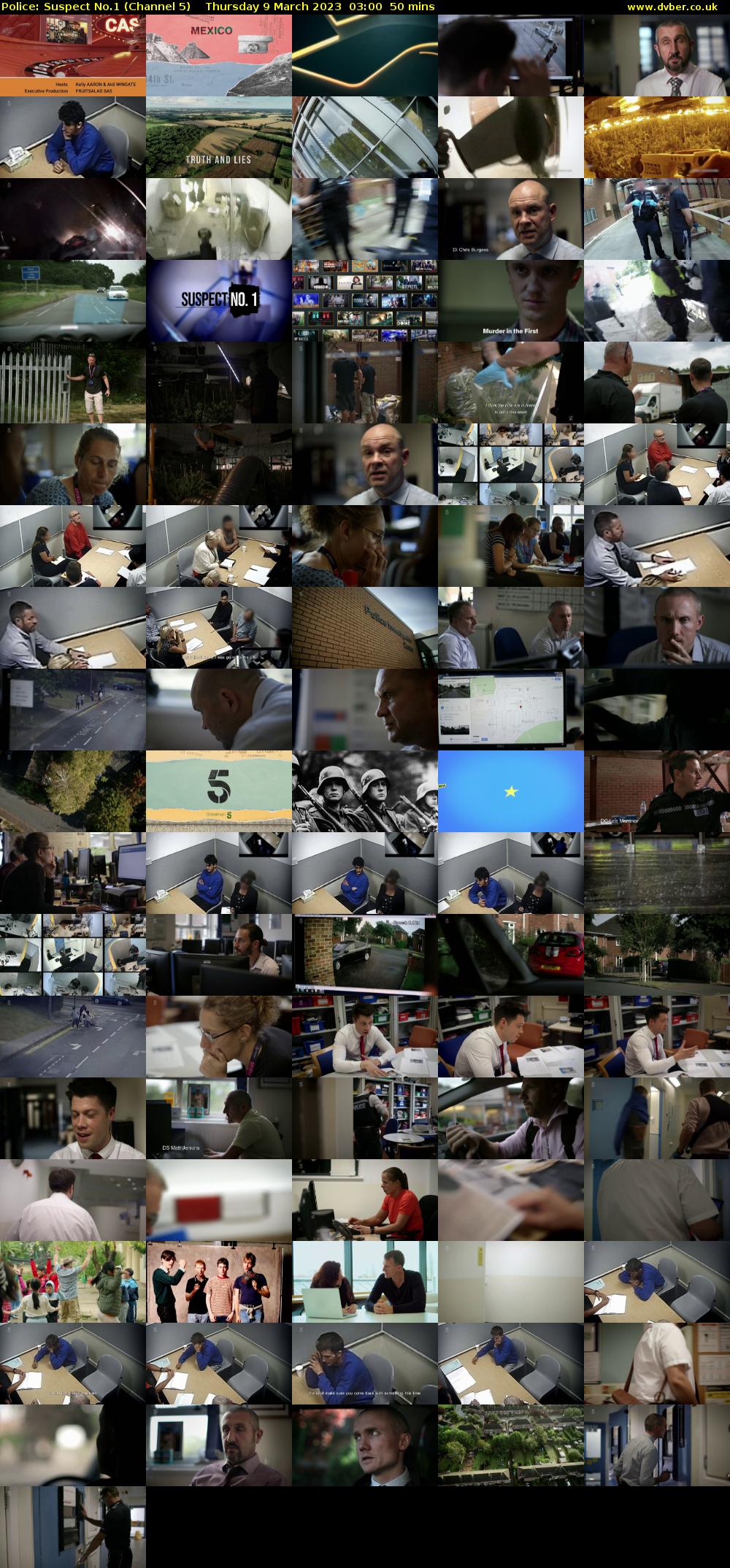Police: Suspect No.1 (Channel 5) Thursday 9 March 2023 03:00 - 03:50