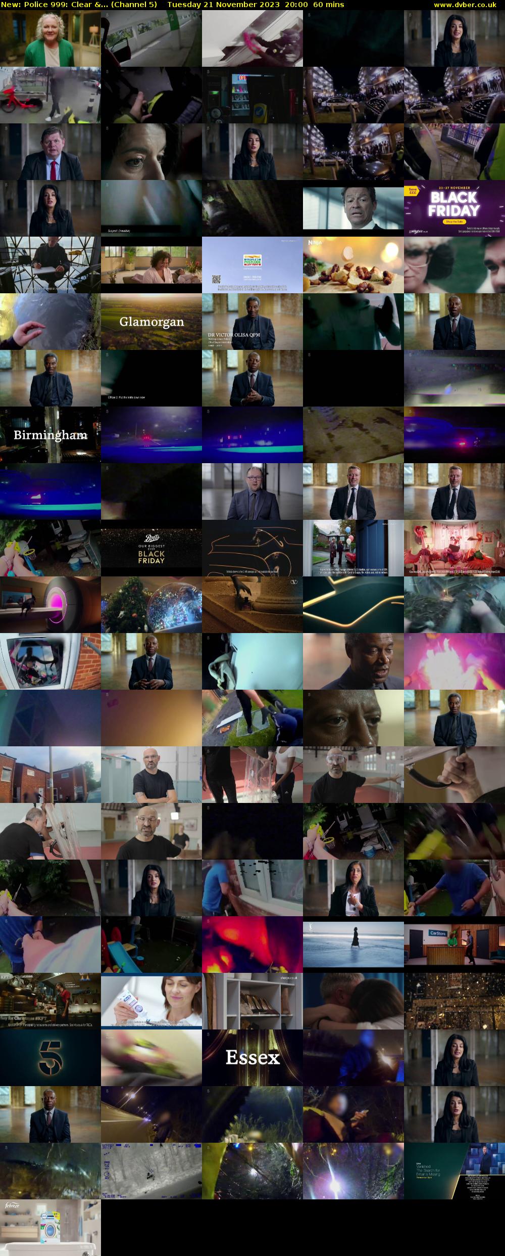 Police 999: Clear &... (Channel 5) Tuesday 21 November 2023 20:00 - 21:00