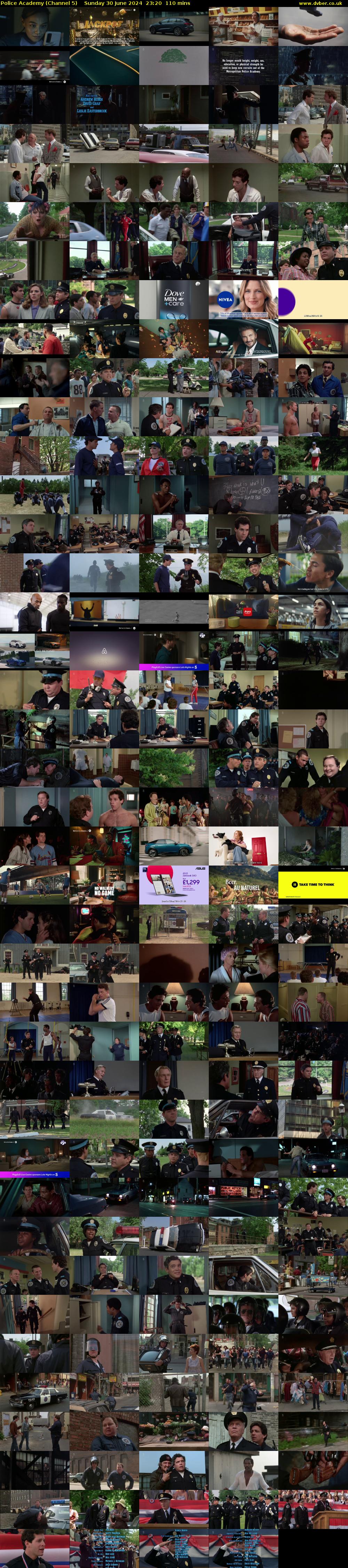 Police Academy (Channel 5) Sunday 30 June 2024 23:20 - 01:10