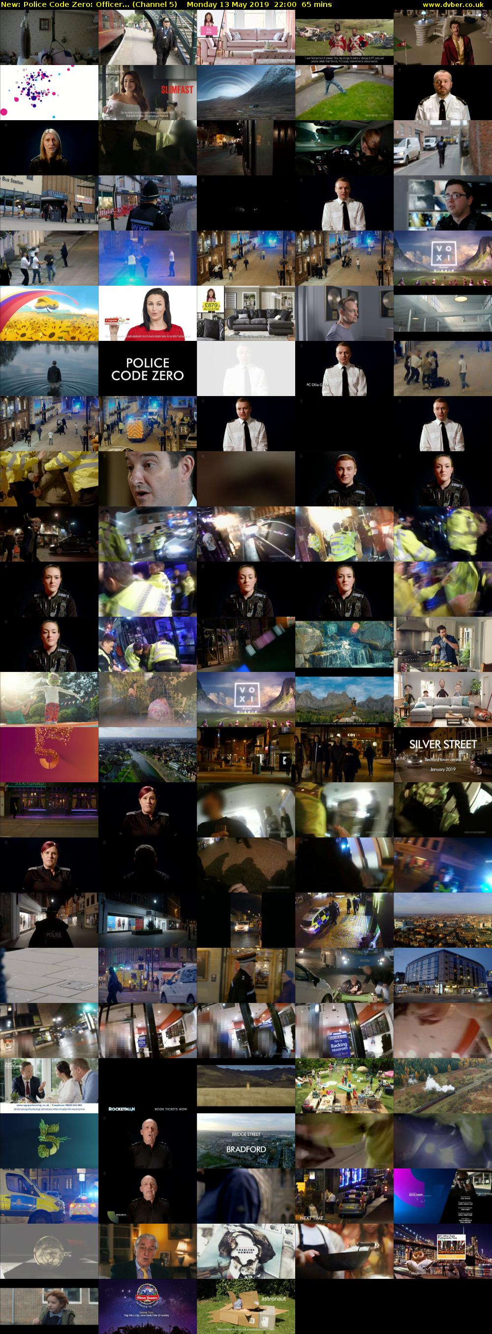 Police Code Zero: Officer... (Channel 5) Monday 13 May 2019 22:00 - 23:05