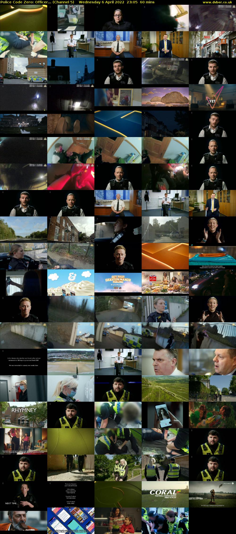 Police Code Zero: Officer... (Channel 5) Wednesday 6 April 2022 23:05 - 00:05