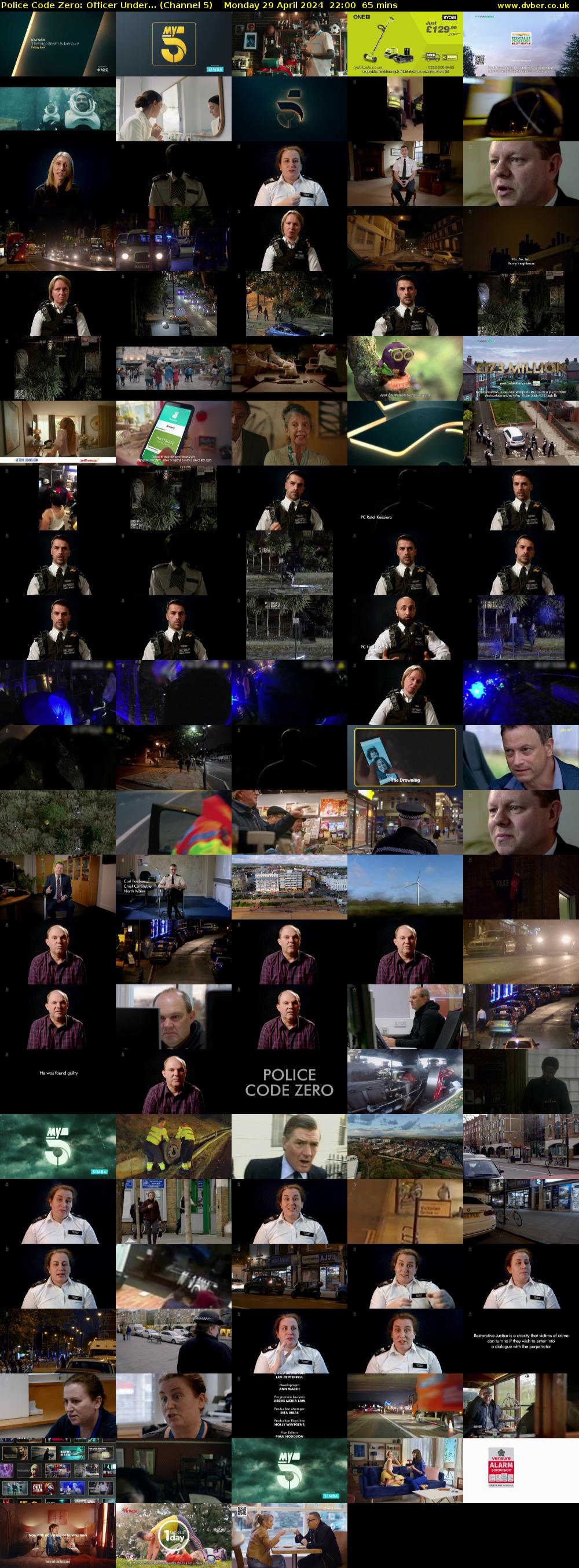 Police Code Zero: Officer Under... (Channel 5) Monday 29 April 2024 22:00 - 23:05