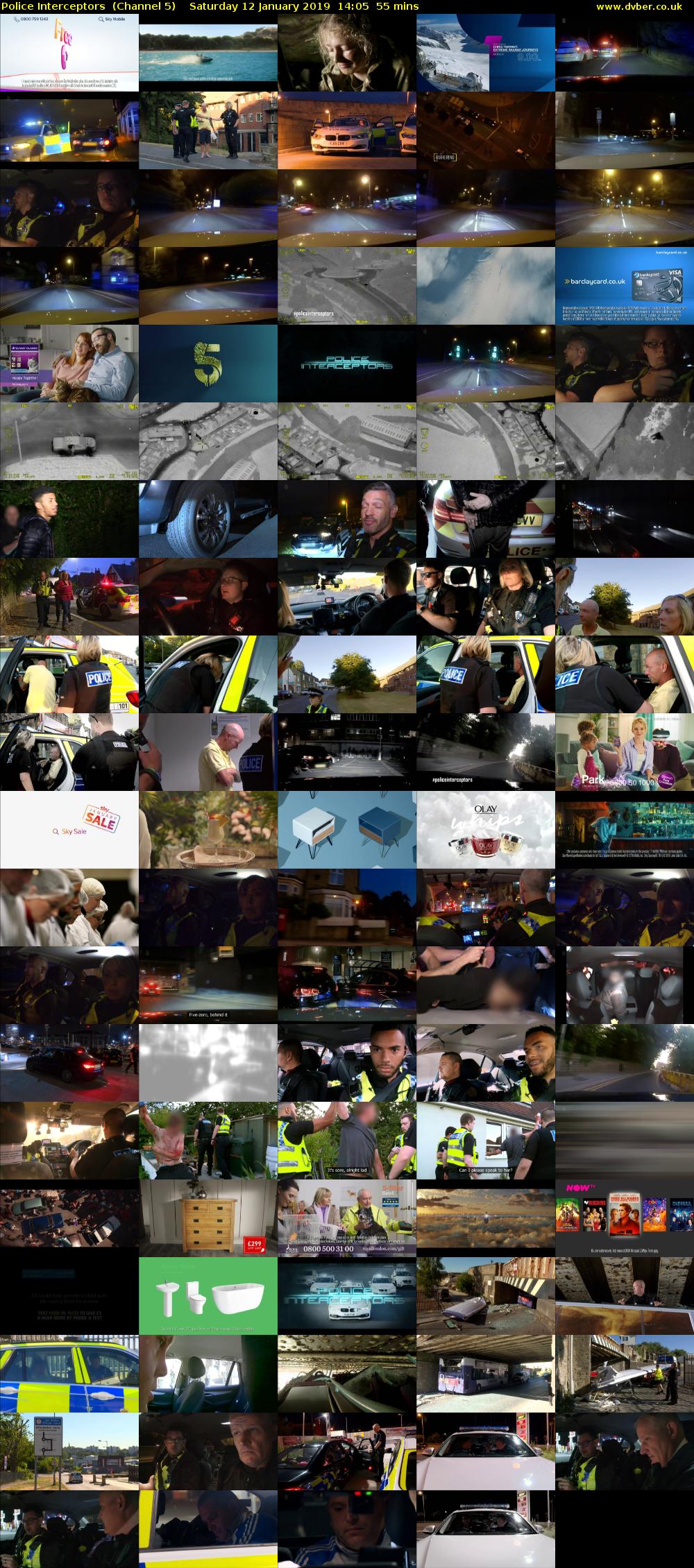 Police Interceptors  (Channel 5) Saturday 12 January 2019 14:05 - 15:00