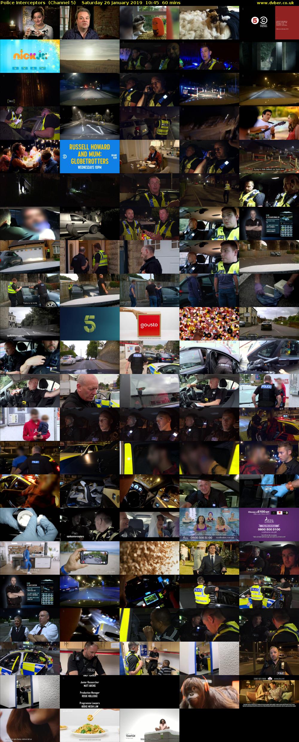 Police Interceptors  (Channel 5) Saturday 26 January 2019 10:45 - 11:45