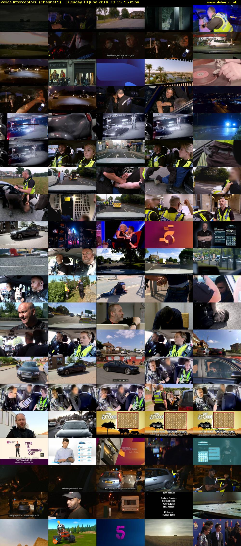 Police Interceptors  (Channel 5) Tuesday 18 June 2019 12:15 - 13:10