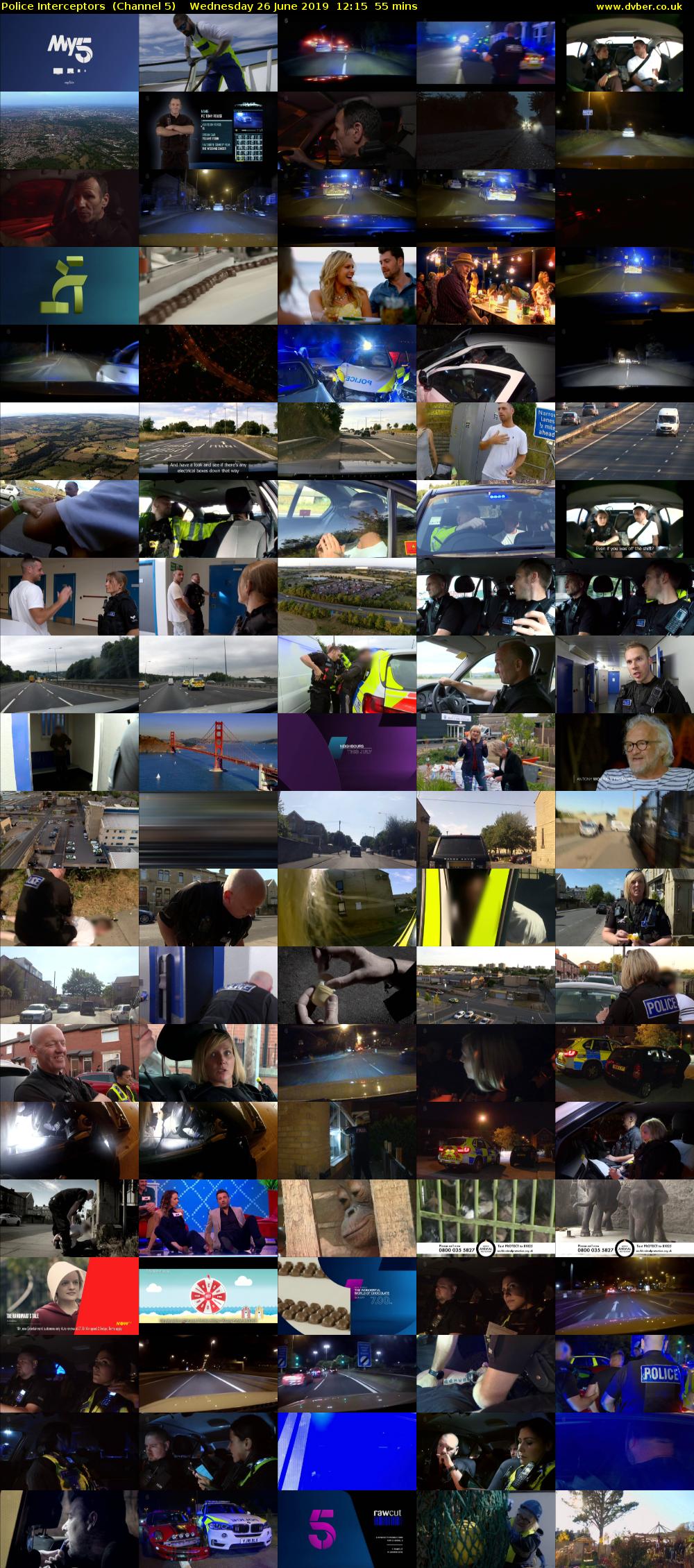 Police Interceptors  (Channel 5) Wednesday 26 June 2019 12:15 - 13:10