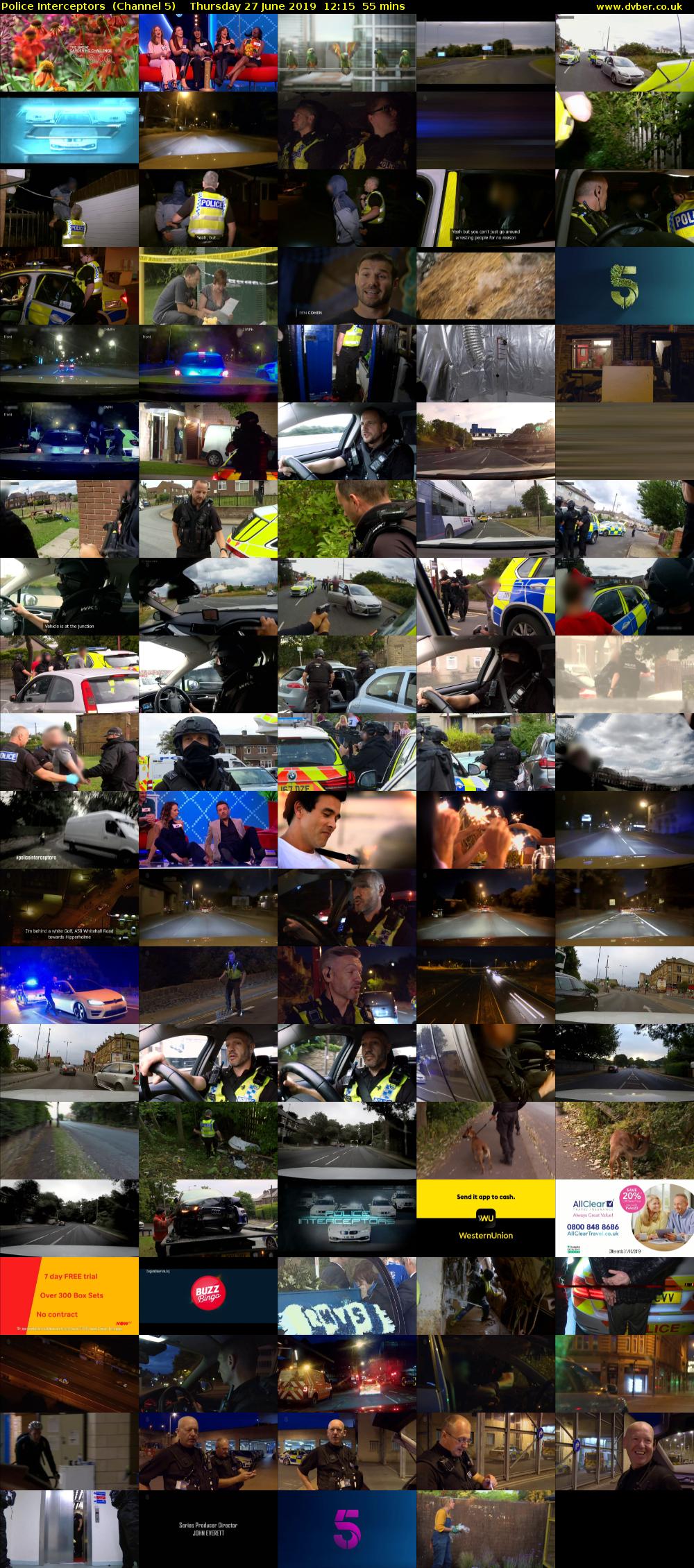 Police Interceptors  (Channel 5) Thursday 27 June 2019 12:15 - 13:10