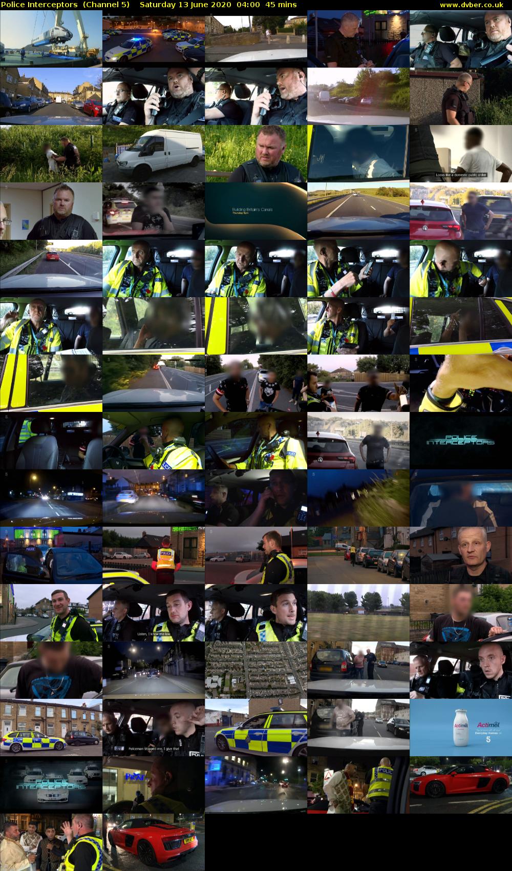 Police Interceptors  (Channel 5) Saturday 13 June 2020 04:00 - 04:45
