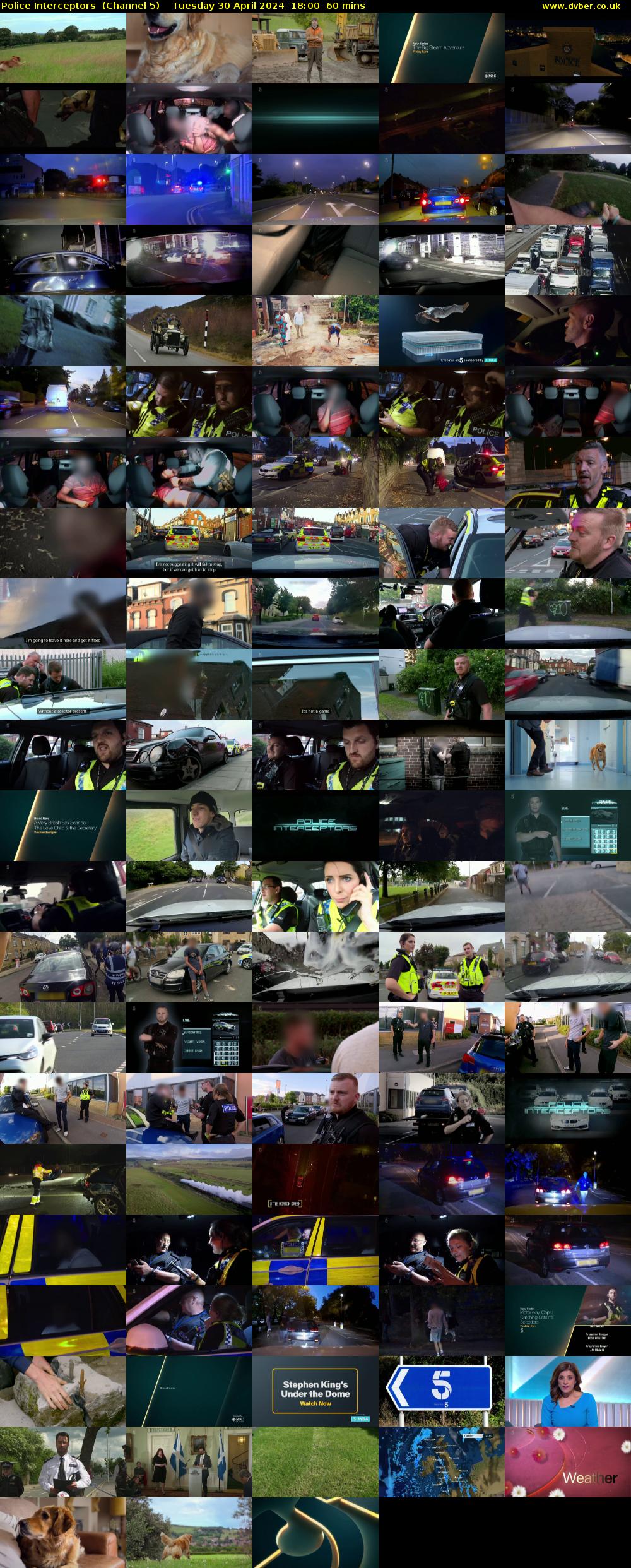 Police Interceptors  (Channel 5) Tuesday 30 April 2024 18:00 - 19:00