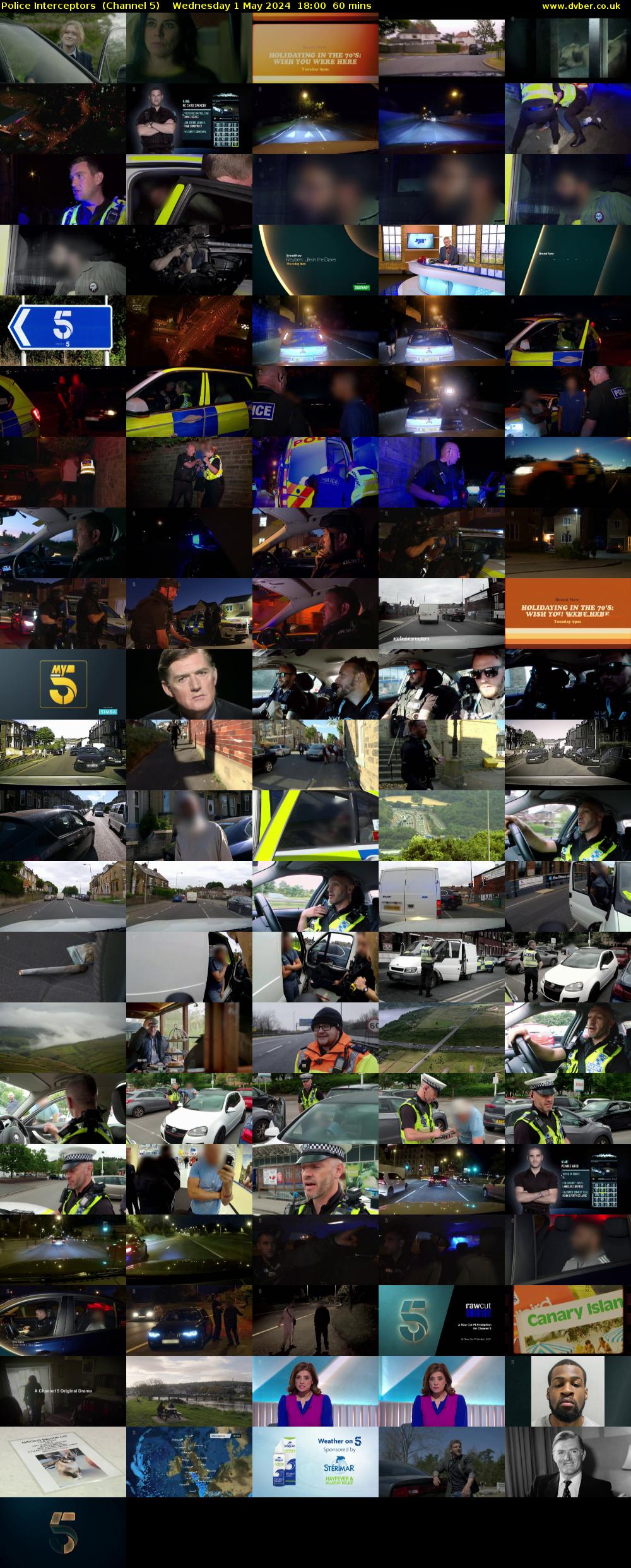 Police Interceptors  (Channel 5) Wednesday 1 May 2024 18:00 - 19:00