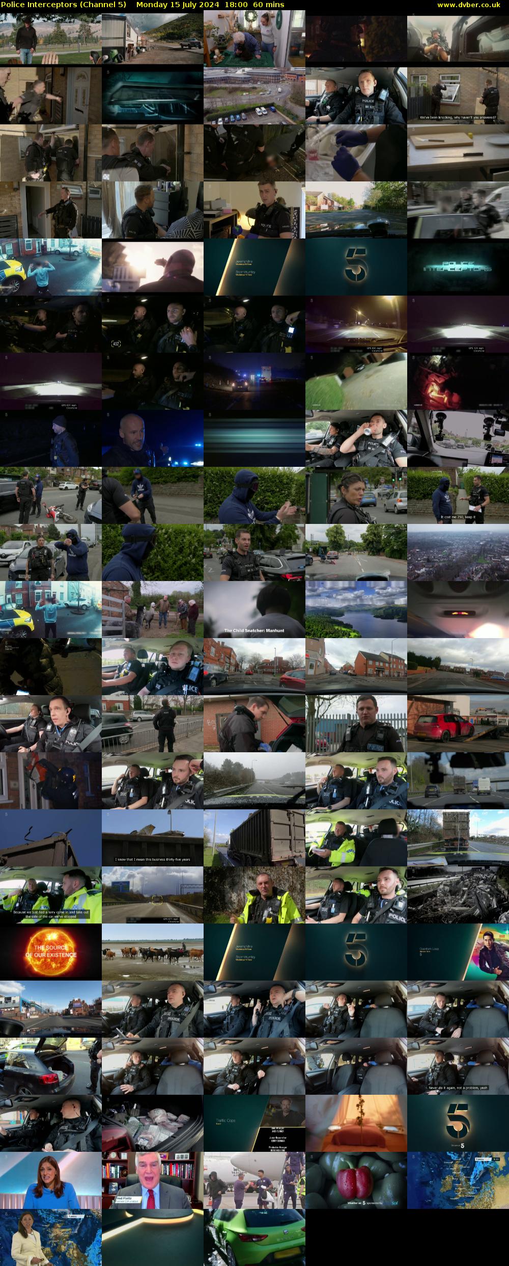 Police Interceptors (Channel 5) Monday 15 July 2024 18:00 - 19:00