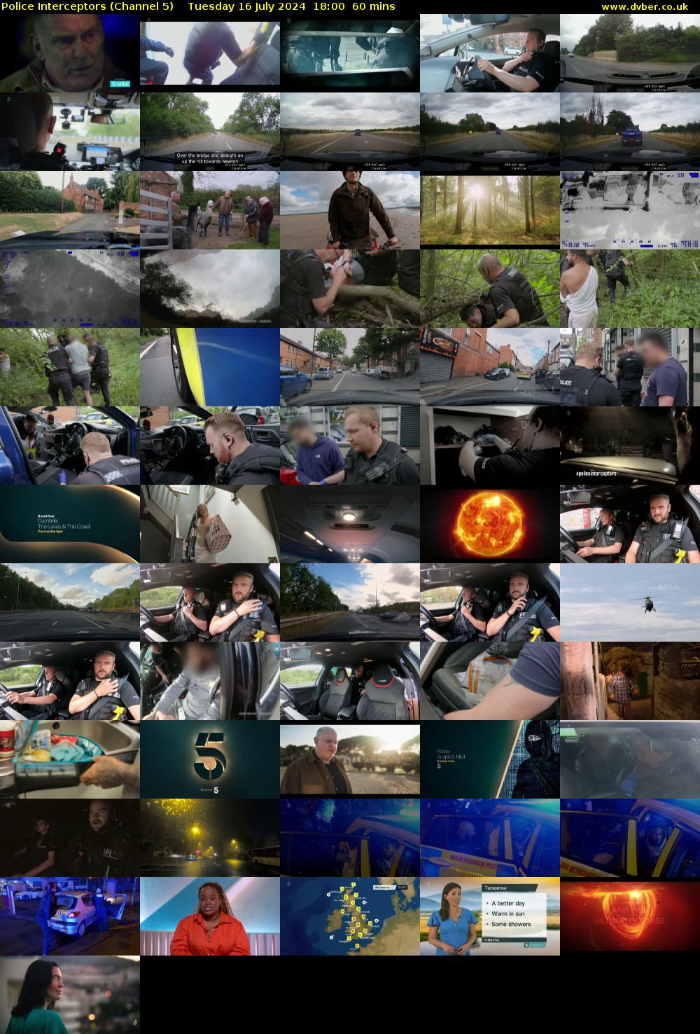 Police Interceptors (Channel 5) Tuesday 16 July 2024 18:00 - 19:00