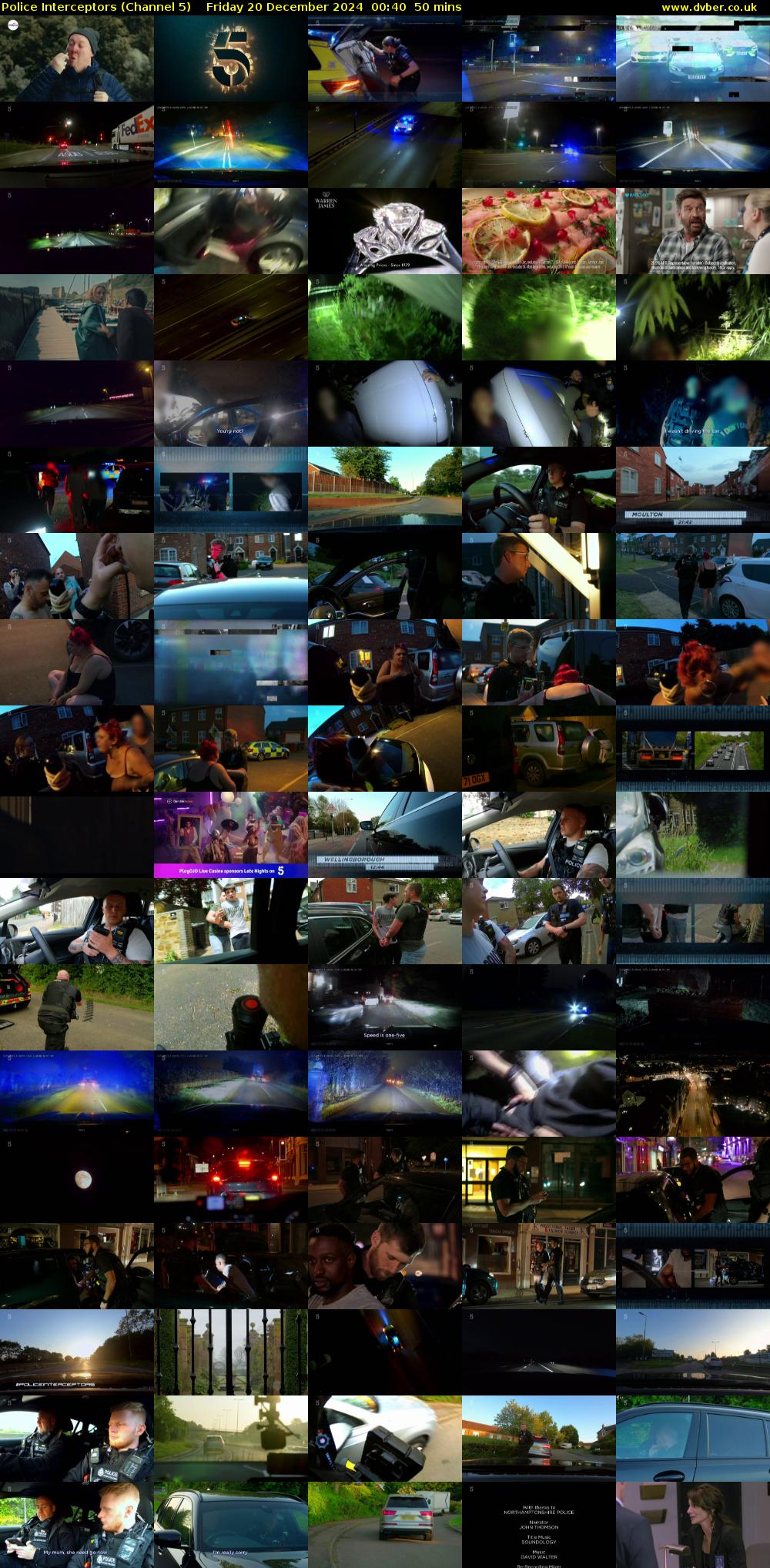 Police Interceptors (Channel 5) Friday 20 December 2024 00:40 - 01:30