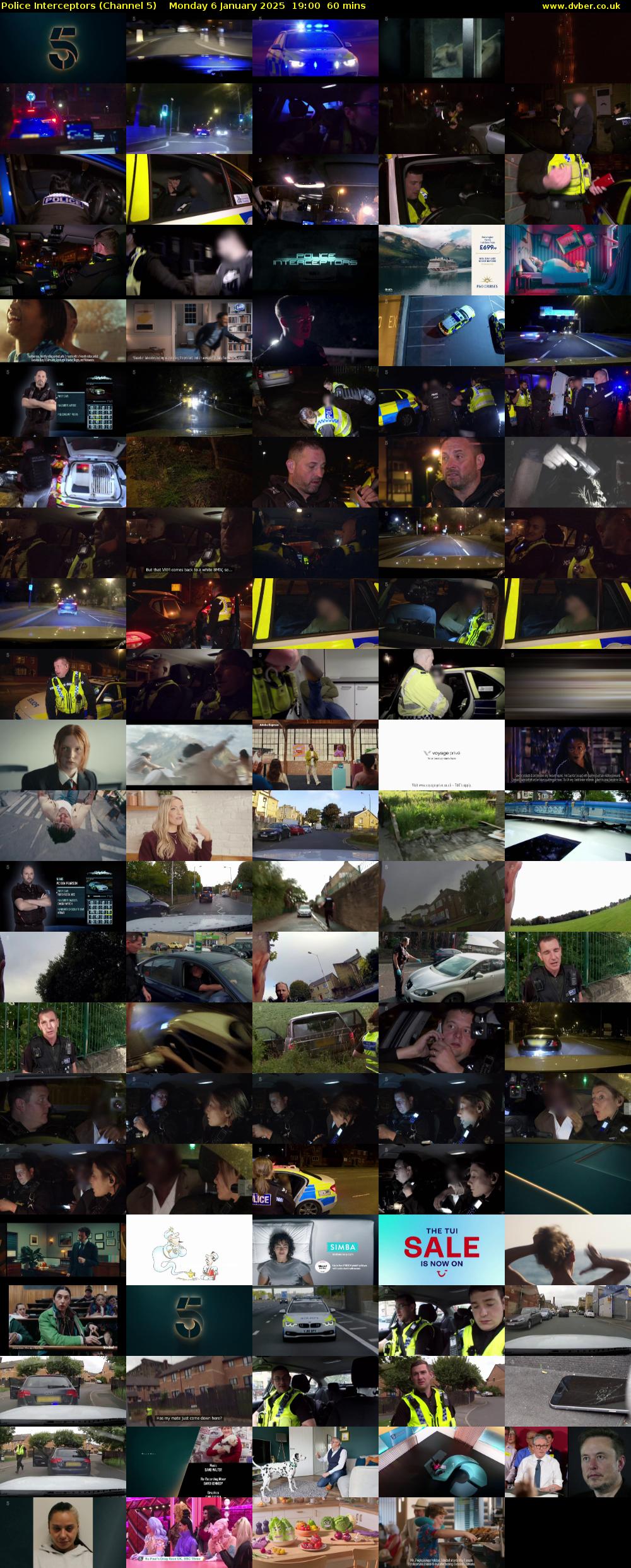 Police Interceptors (Channel 5) Monday 6 January 2025 19:00 - 20:00