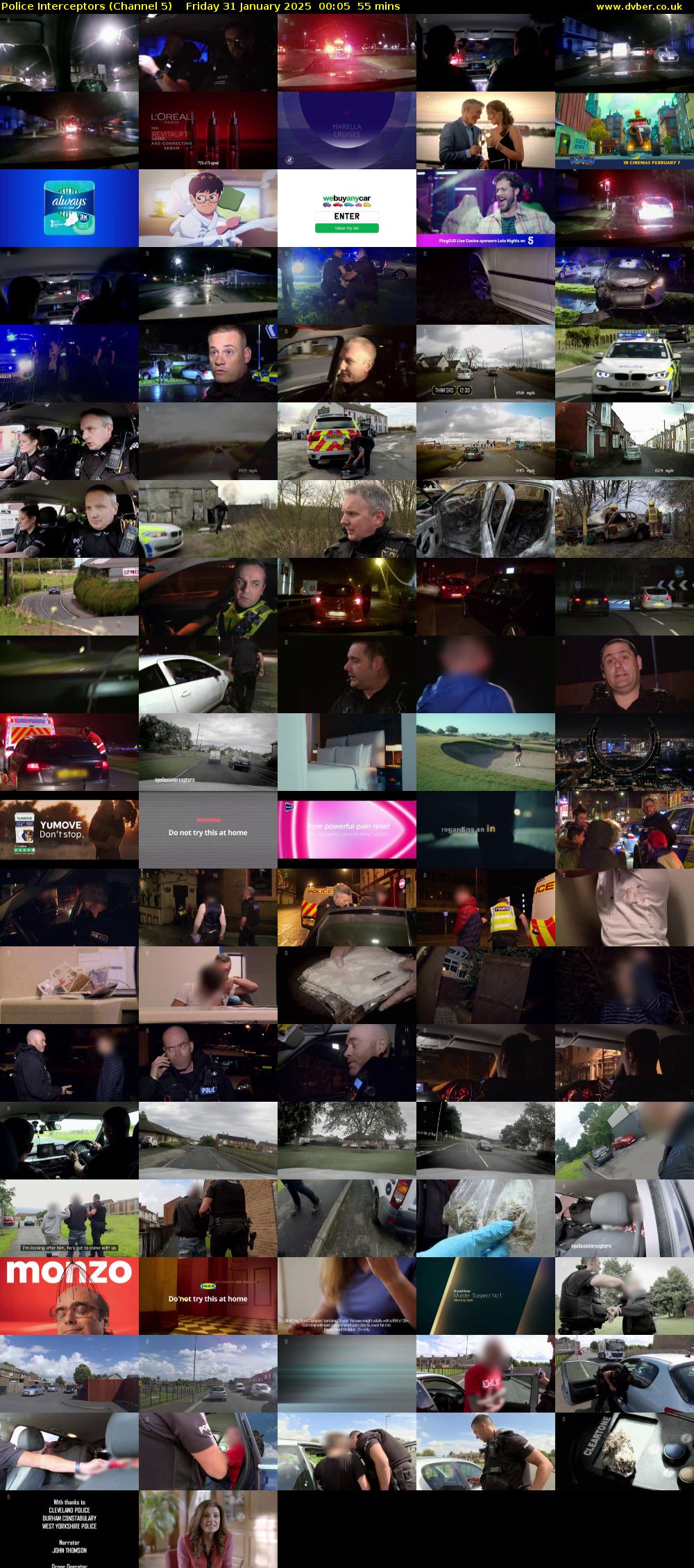 Police Interceptors (Channel 5) Friday 31 January 2025 00:05 - 01:00