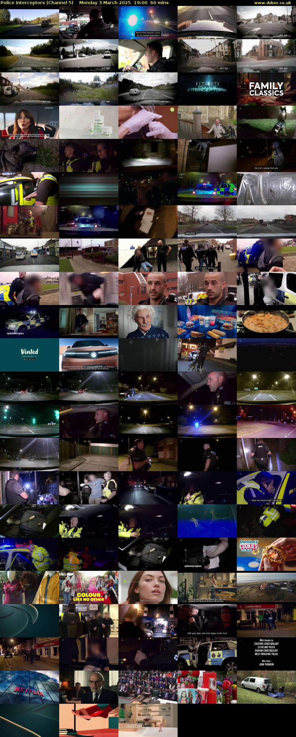 Police Interceptors (Channel 5) Monday 3 March 2025 19:00 - 20:00