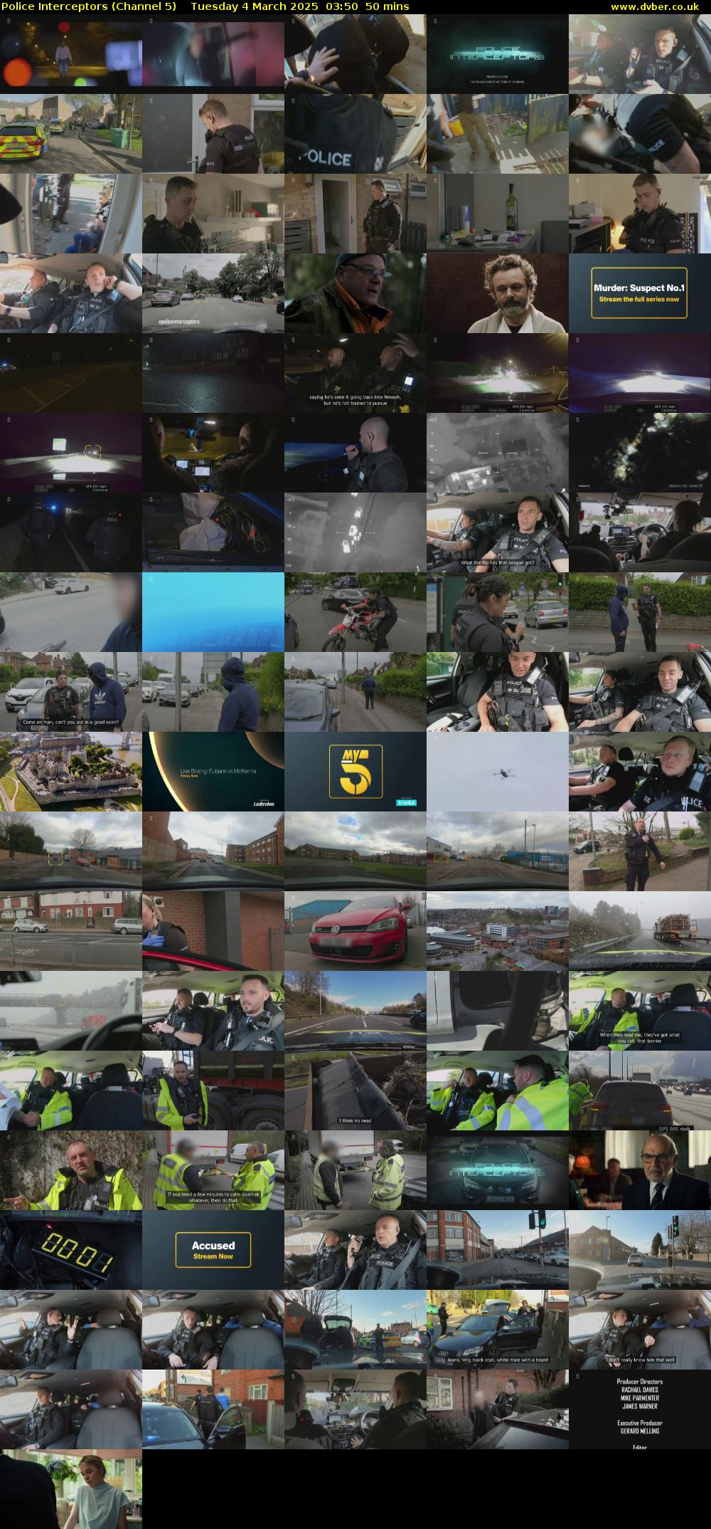 Police Interceptors (Channel 5) Tuesday 4 March 2025 03:50 - 04:40