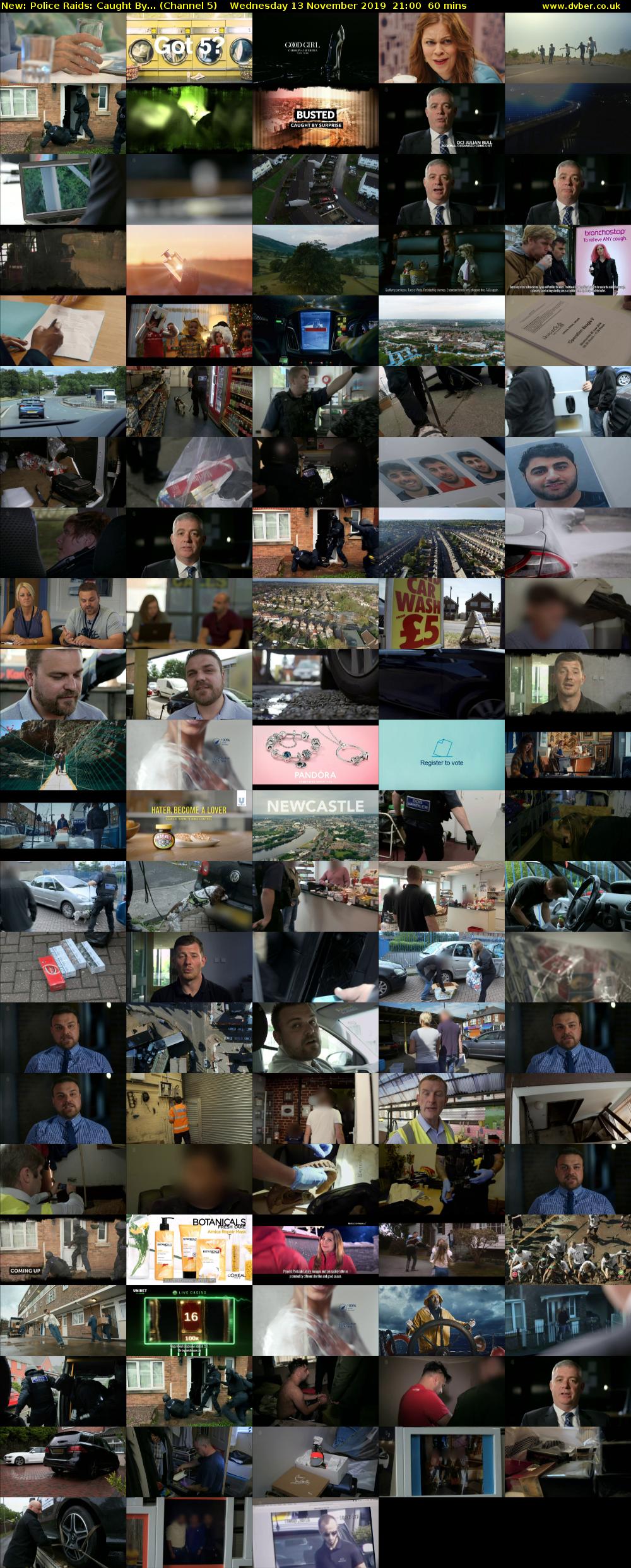 Police Raids: Caught By... (Channel 5) Wednesday 13 November 2019 21:00 - 22:00