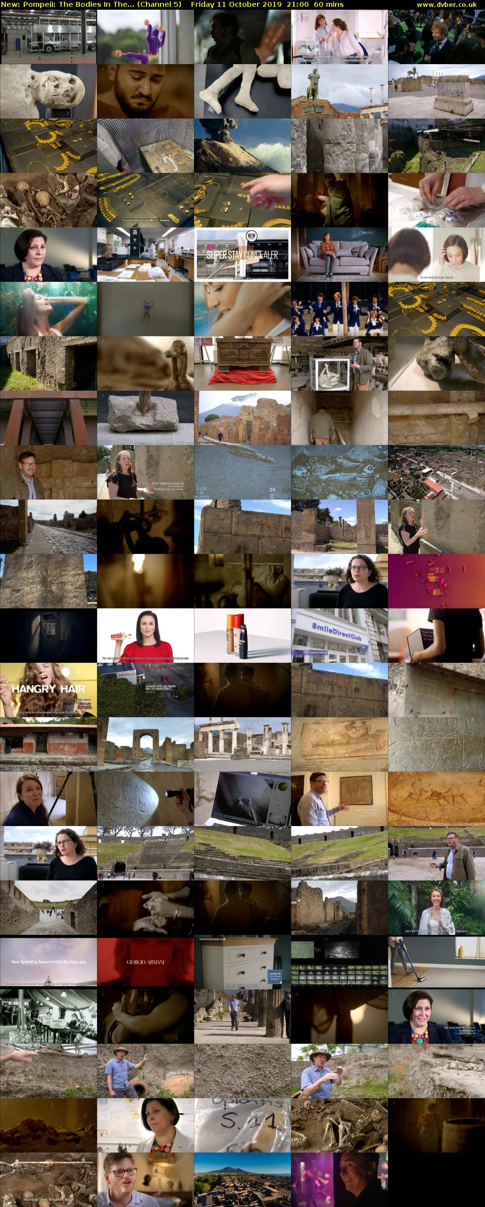 Pompeii: The Bodies In The... (Channel 5) Friday 11 October 2019 21:00 - 22:00