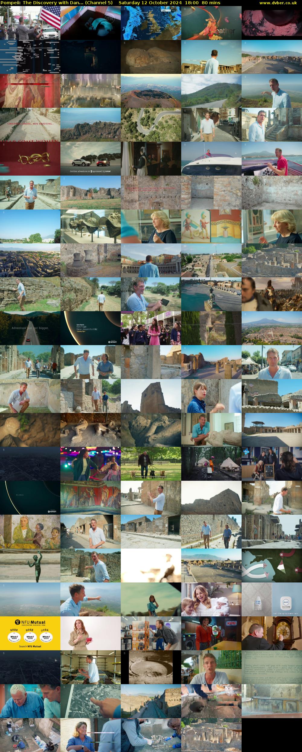 Pompeii: The Discovery with Dan... (Channel 5) Saturday 12 October 2024 18:00 - 19:20