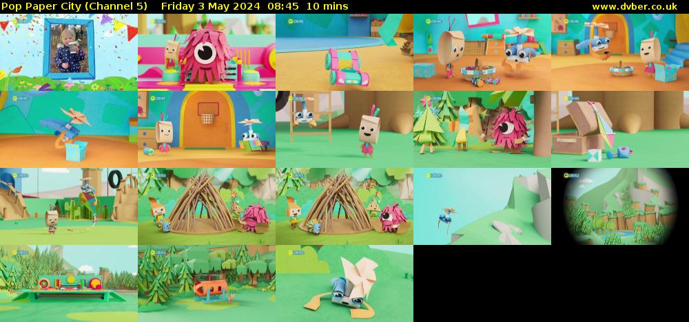 Pop Paper City (Channel 5) Friday 3 May 2024 08:45 - 08:55