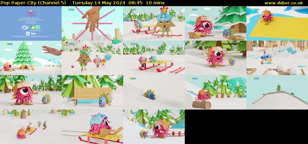 Pop Paper City (Channel 5) Tuesday 14 May 2024 08:45 - 08:55
