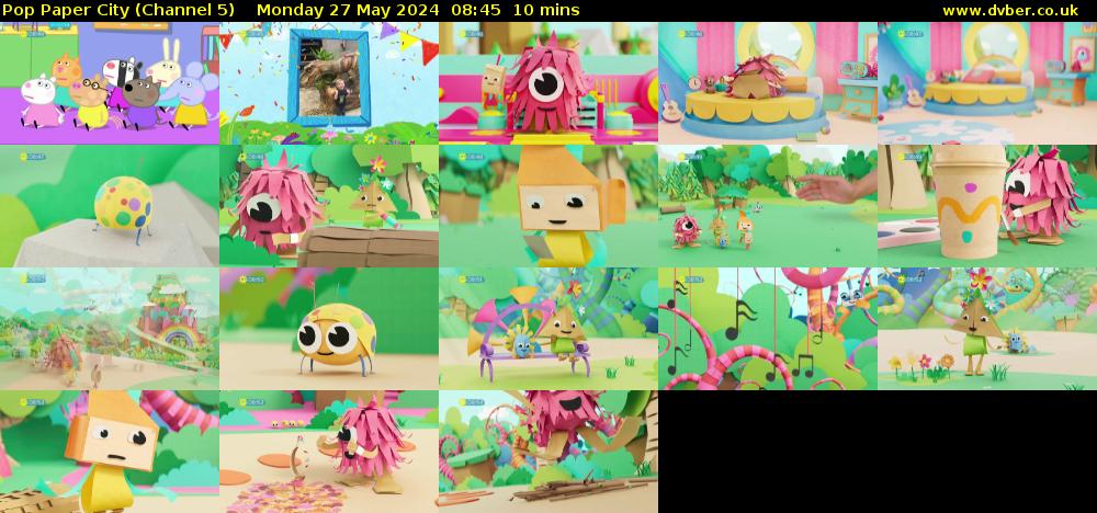 Pop Paper City (Channel 5) Monday 27 May 2024 08:45 - 08:55