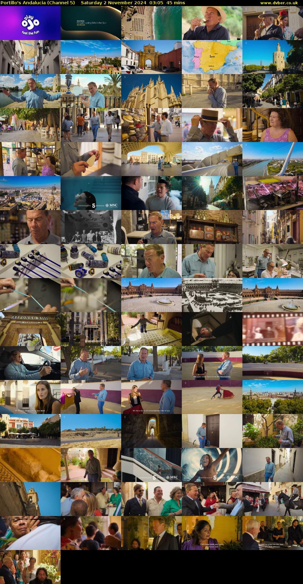 Portillo's Andalucia (Channel 5) Saturday 2 November 2024 03:05 - 03:50