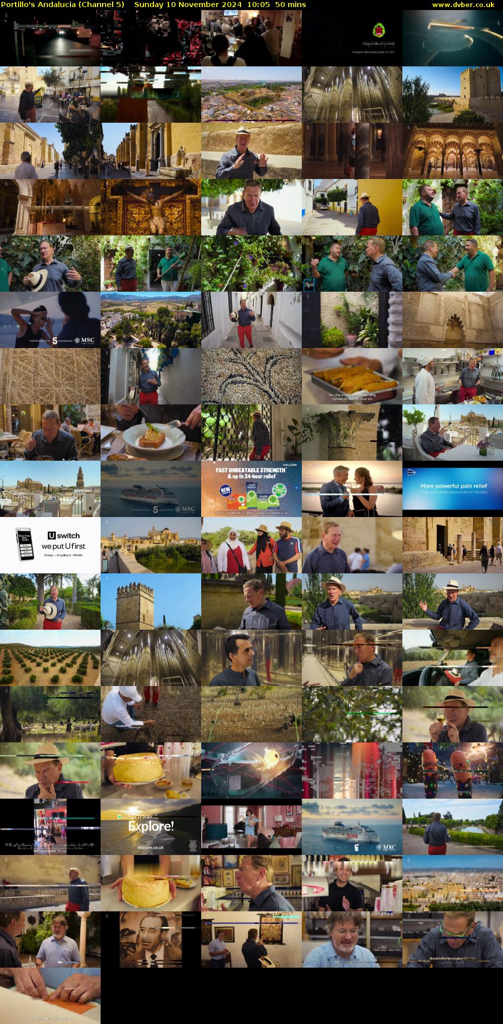 Portillo's Andalucia (Channel 5) Sunday 10 November 2024 10:05 - 10:55