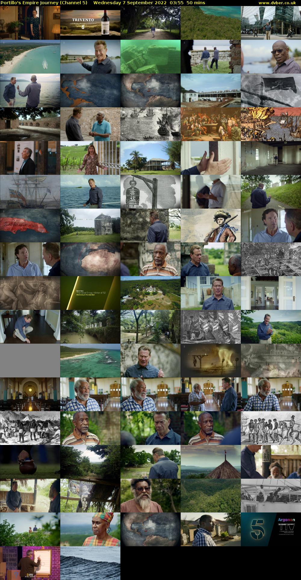 Portillo's Empire Journey (Channel 5) Wednesday 7 September 2022 03:55 - 04:45