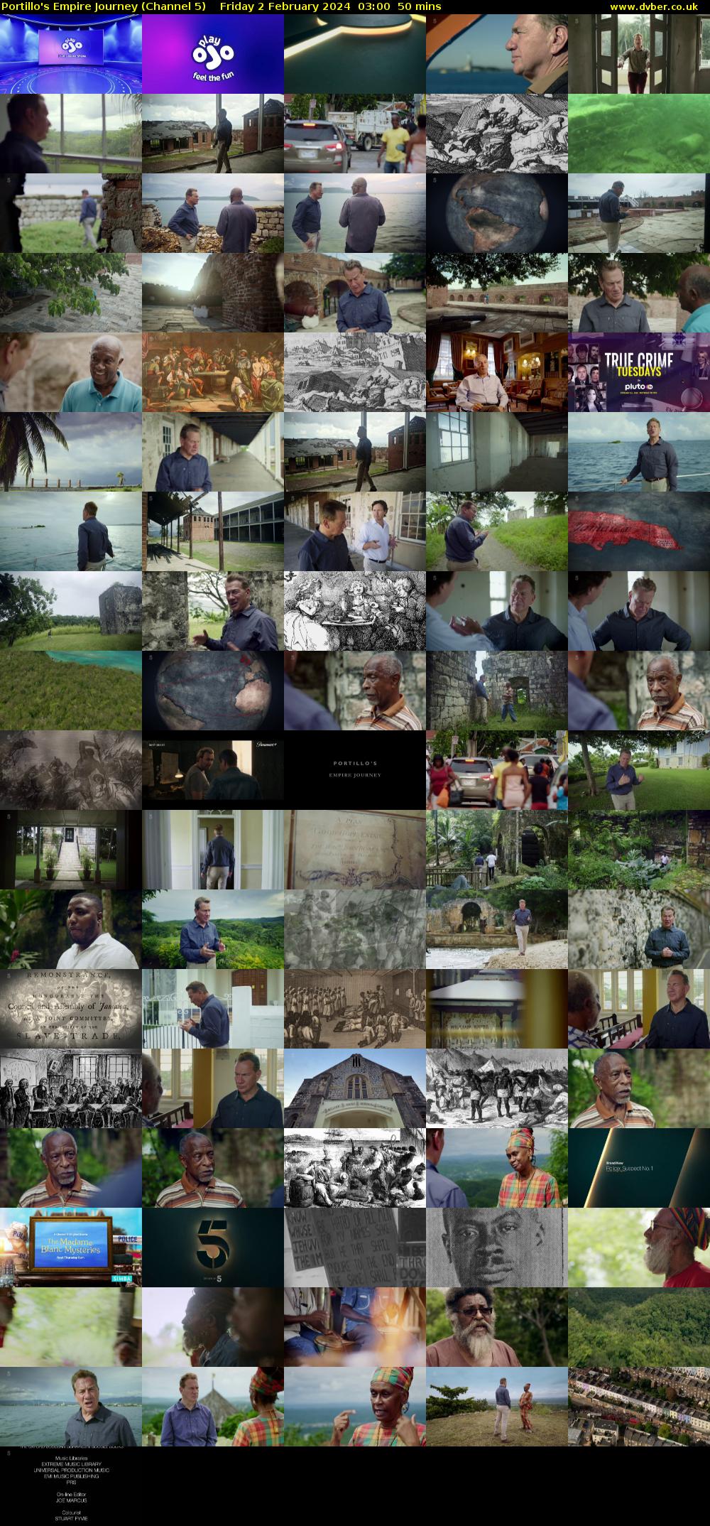 Portillo's Empire Journey (Channel 5) Friday 2 February 2024 03:00 - 03:50
