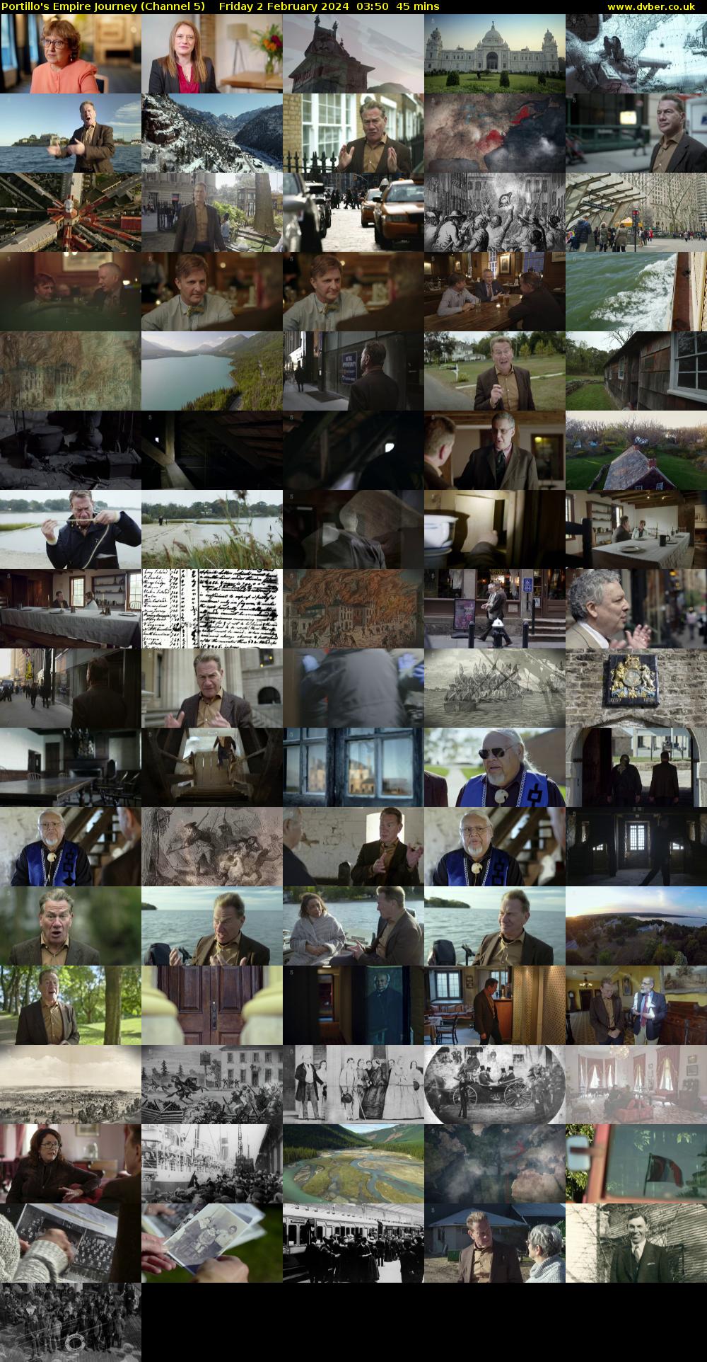 Portillo's Empire Journey (Channel 5) Friday 2 February 2024 03:50 - 04:35